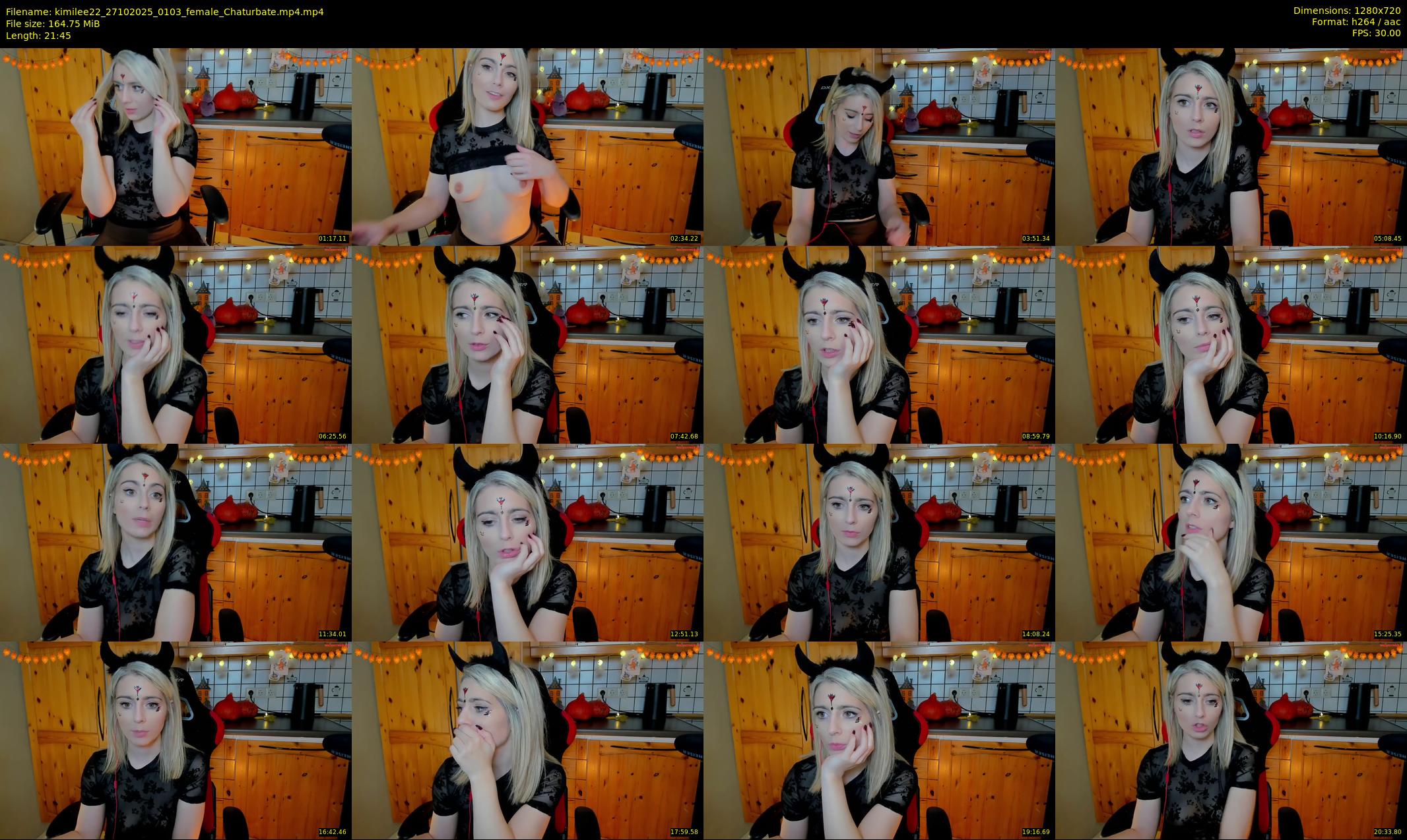 kimilee22 — 22 minute Chaturbate female cam show recording, 720p, Oct 27, 2025