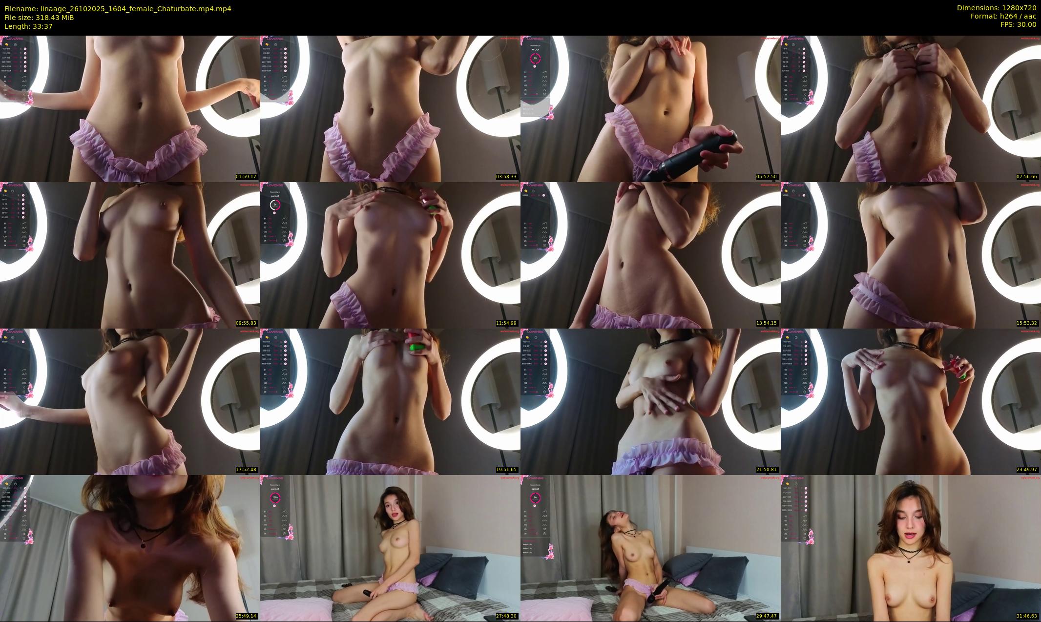 linaage — 34 minute Chaturbate female cam show recording, 720p, Oct 26, 2025