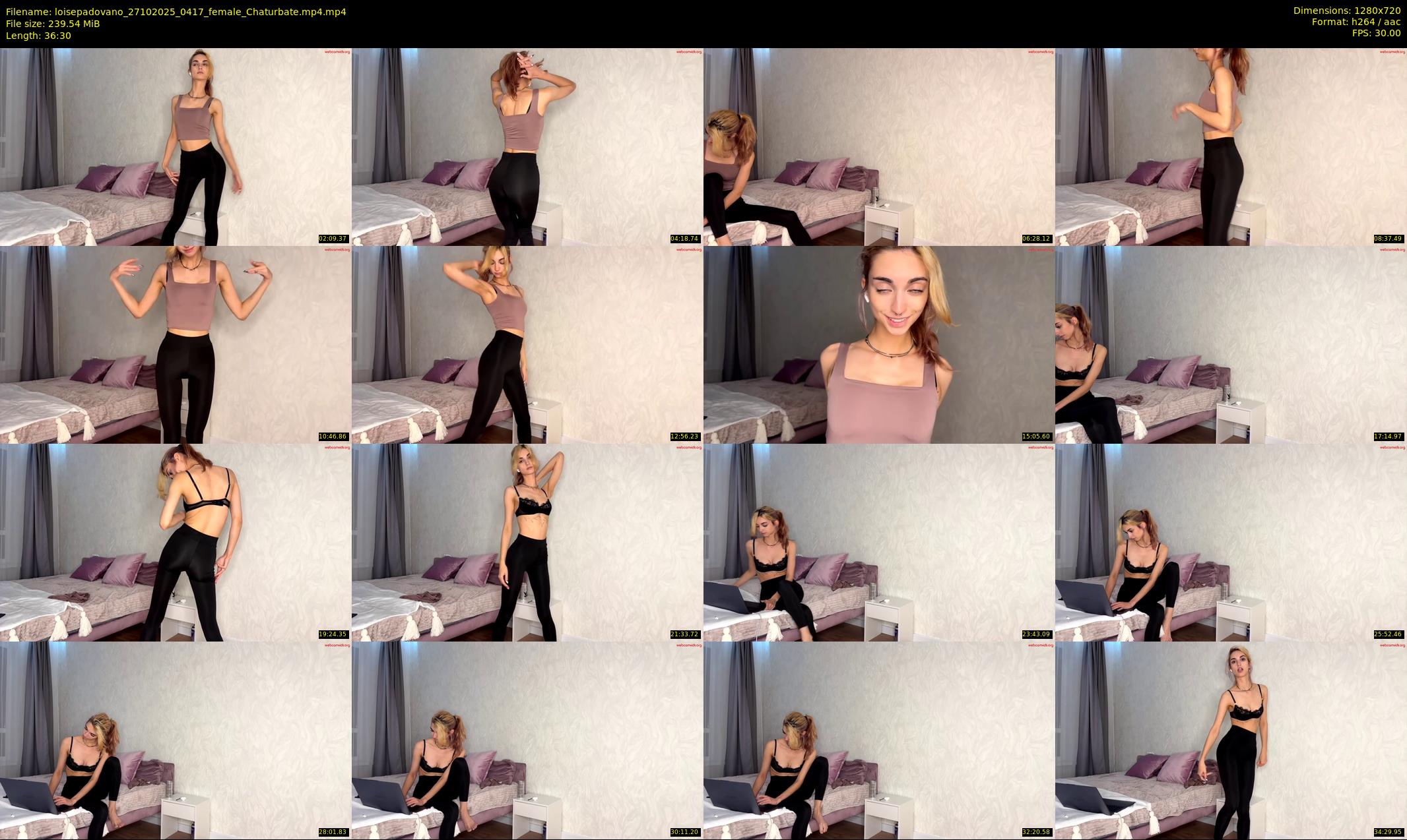 loisepadovano — 37 minute Chaturbate female cam show recording, 720p, Oct 27, 2025