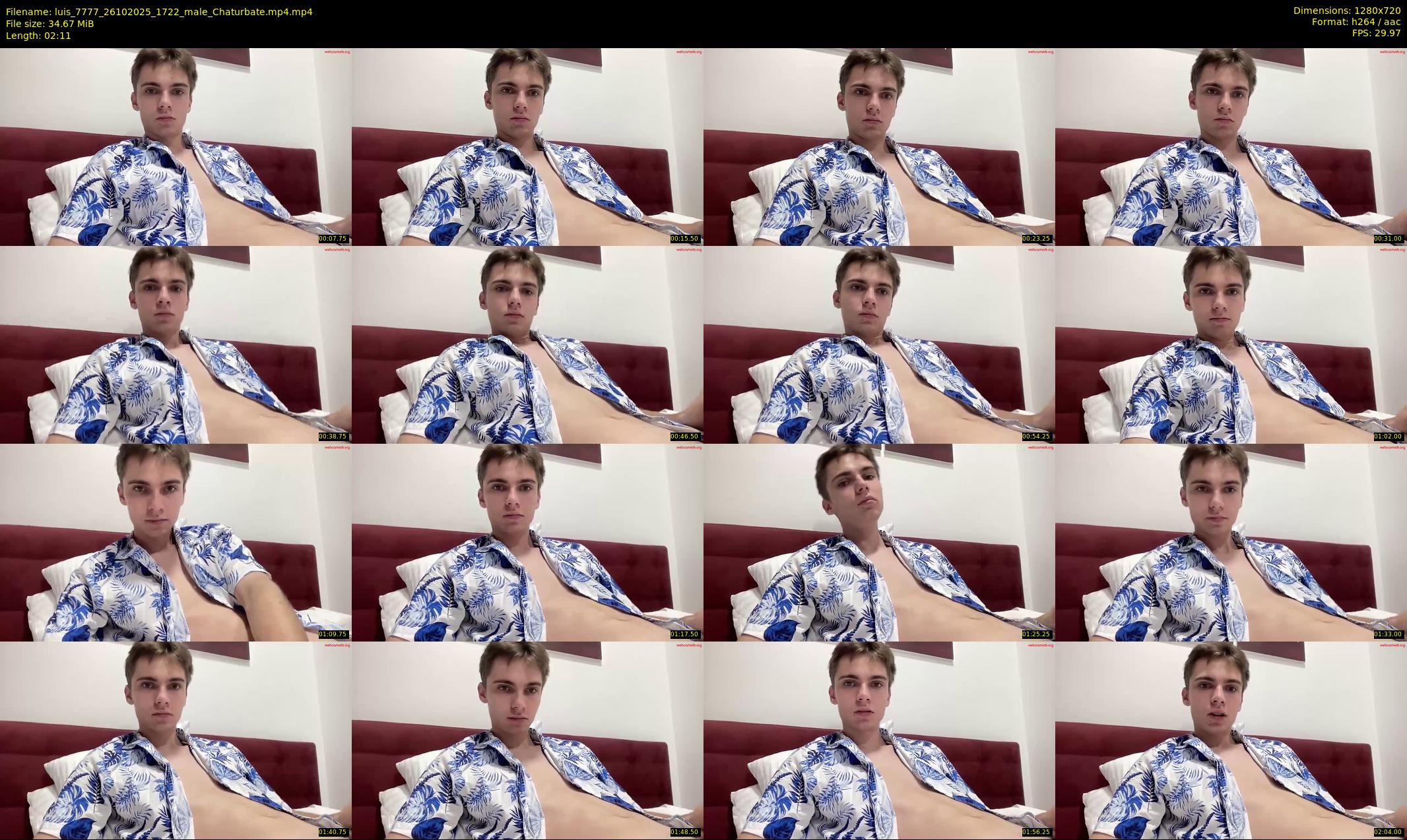 luis_7777 — 3 minute Chaturbate male cam show recording, 720p, Oct 26, 2025