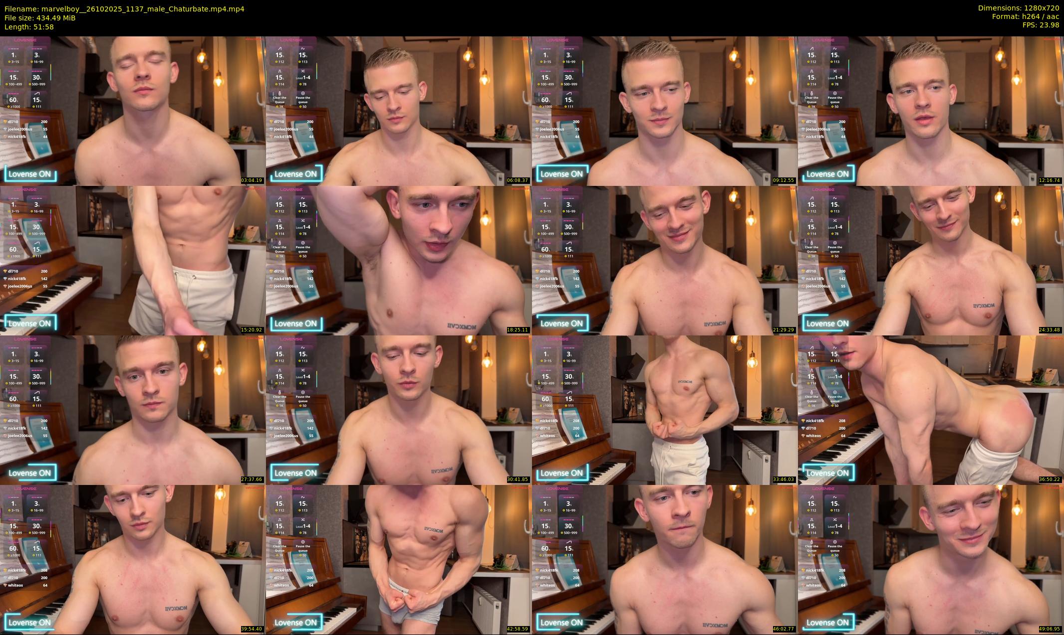marvelboy_ — 52 minute Chaturbate male cam show recording, 720p, Oct 26, 2025