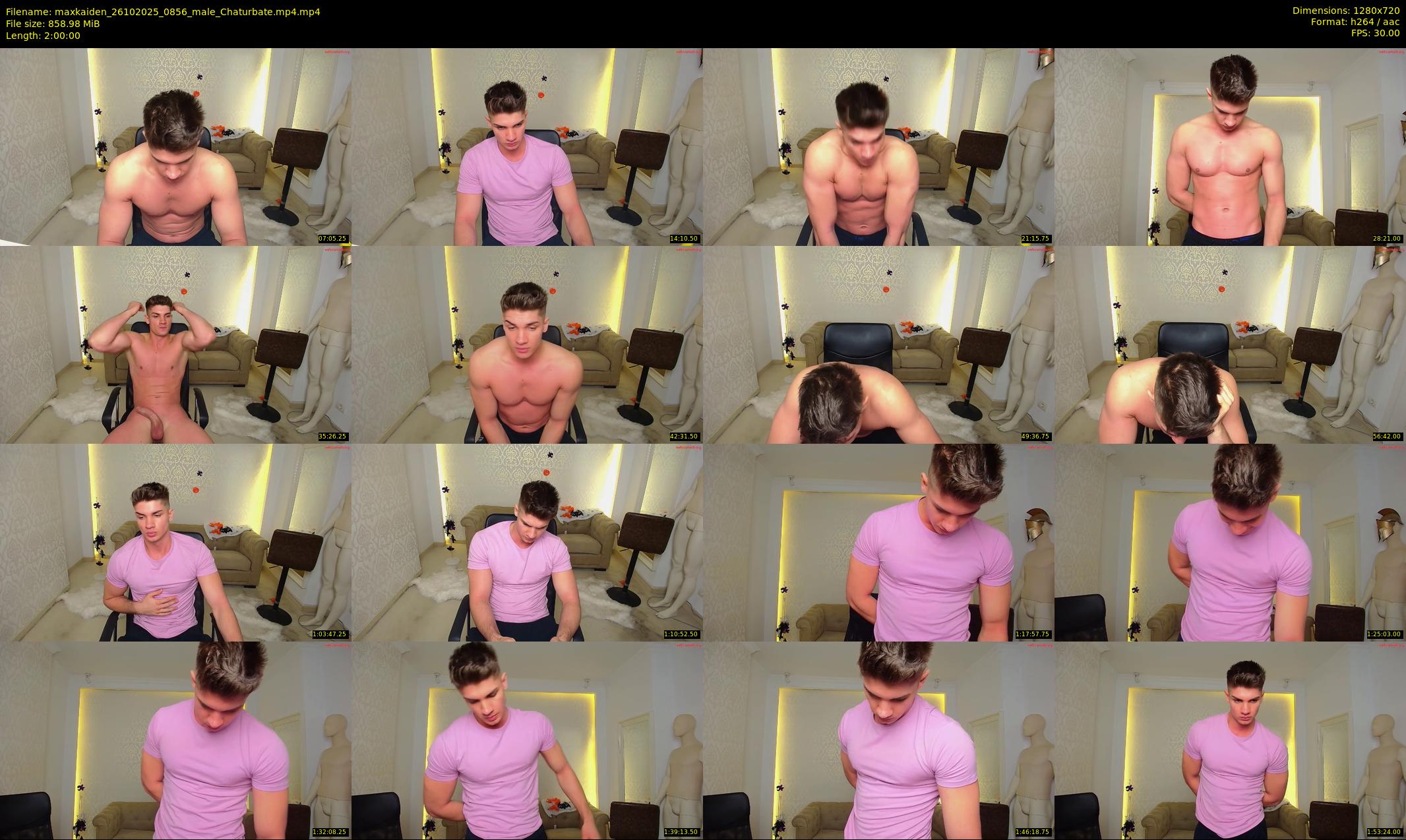 maxkaiden — 120 minute Chaturbate male cam show recording, 720p, Oct 26, 2025