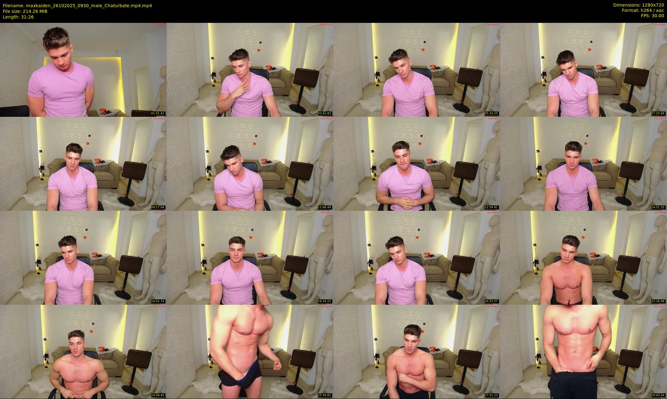 maxkaiden — 32 minute Chaturbate male cam show recording, 720p, Oct 26, 2025
