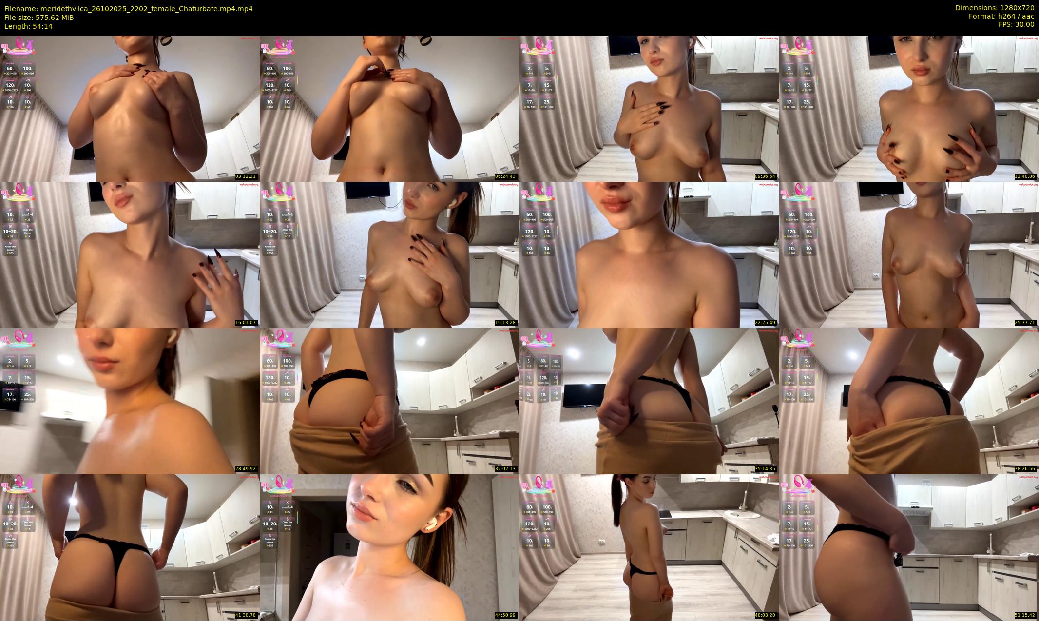 meridethvilca — 55 minute Chaturbate female cam show recording, 720p, Oct 26, 2025