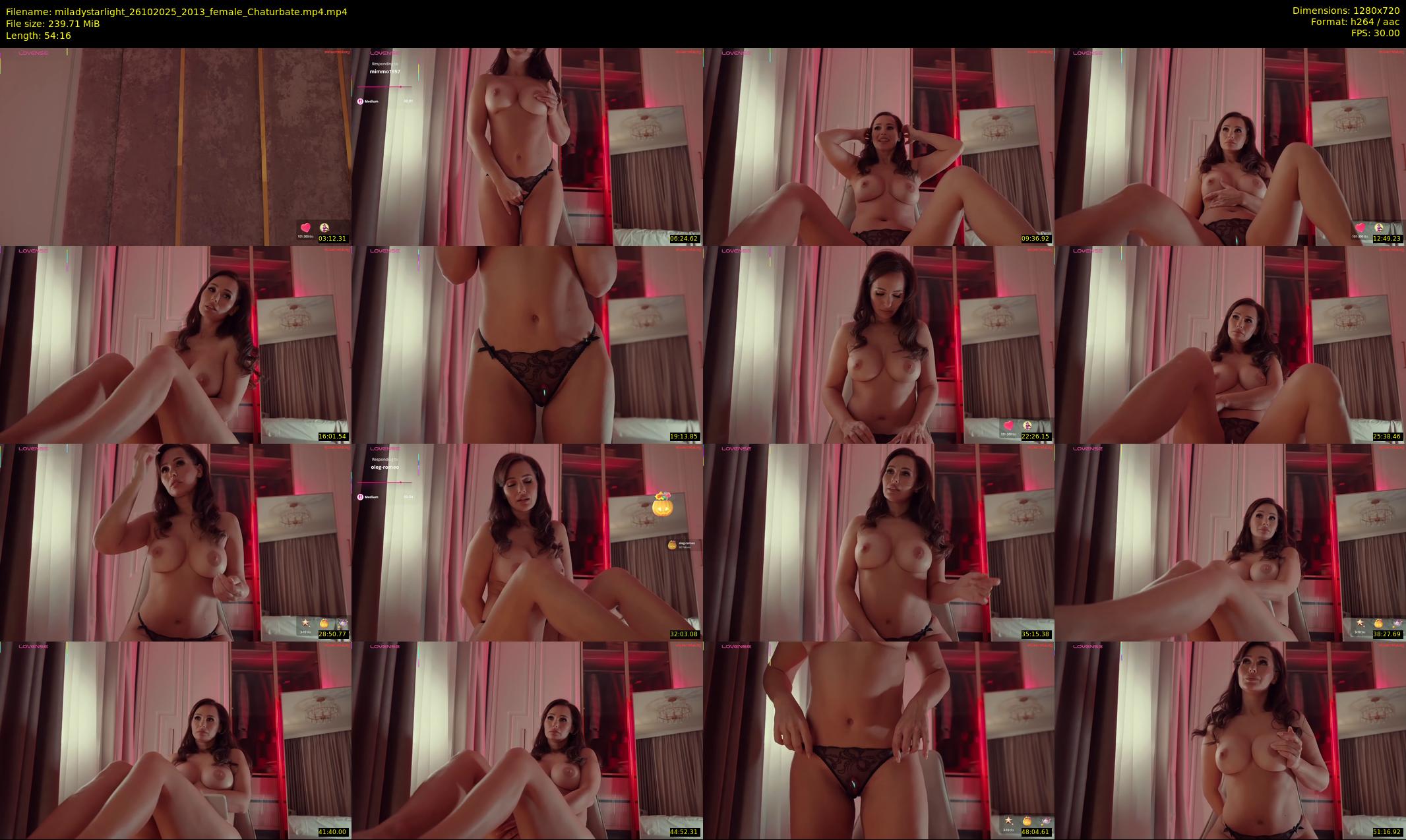 miladystarlight — 55 minute Chaturbate female cam show recording, 720p, Oct 26, 2025
