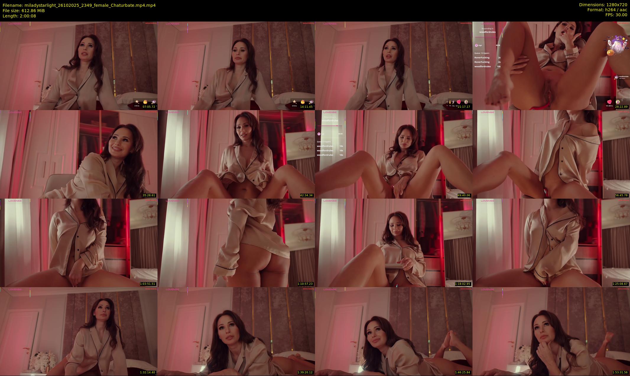 miladystarlight — 121 minute Chaturbate female cam show recording, 720p, Oct 26, 2025