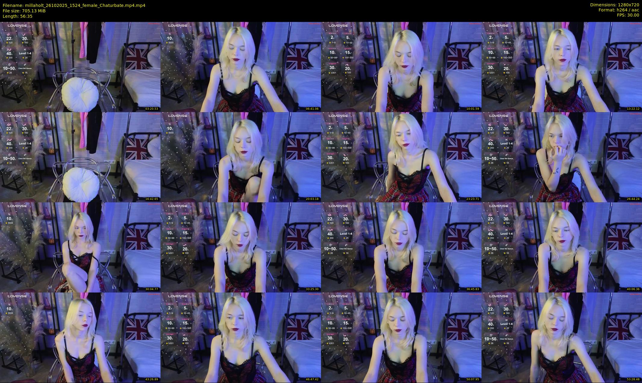 millaholt — 57 minute Chaturbate female cam show recording, 720p, Oct 26, 2025