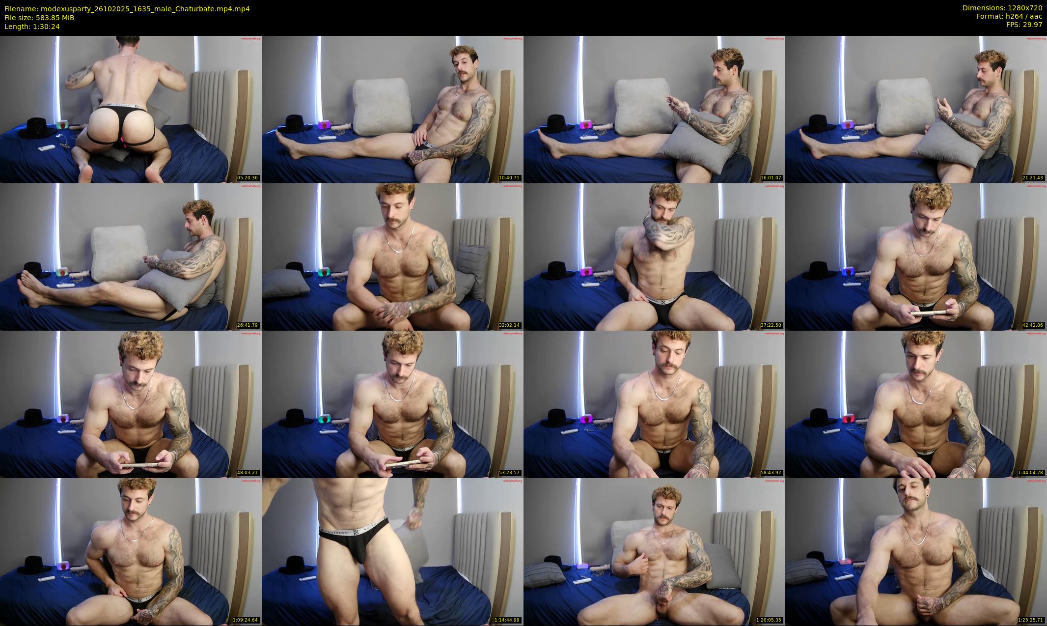 modexusparty — 91 minute Chaturbate male cam show recording, 720p, Oct 26, 2025