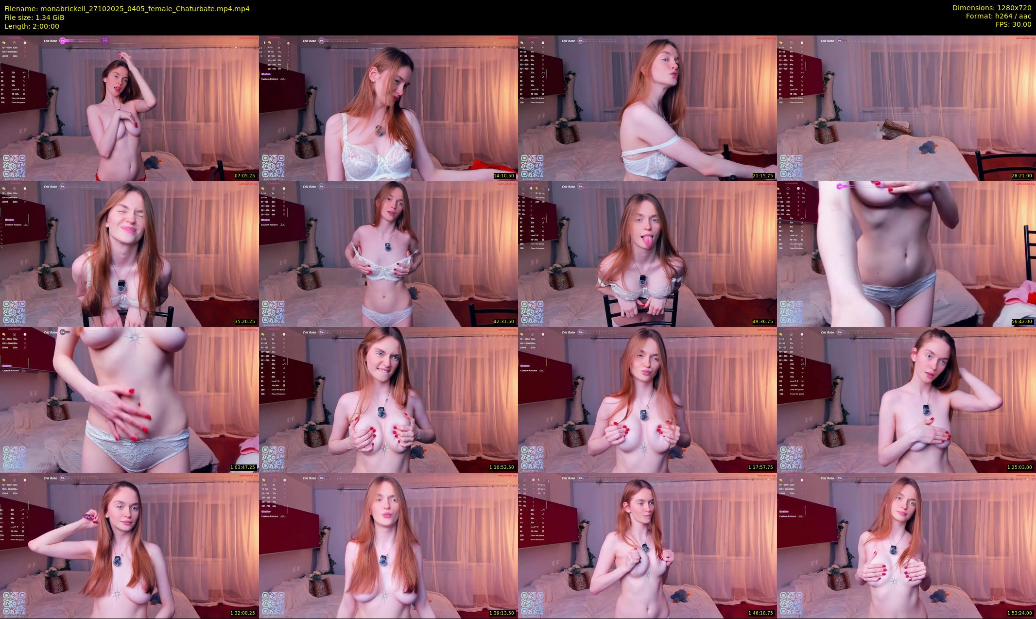 monabrickell — 120 minute Chaturbate female cam show recording, 720p, Oct 27, 2025