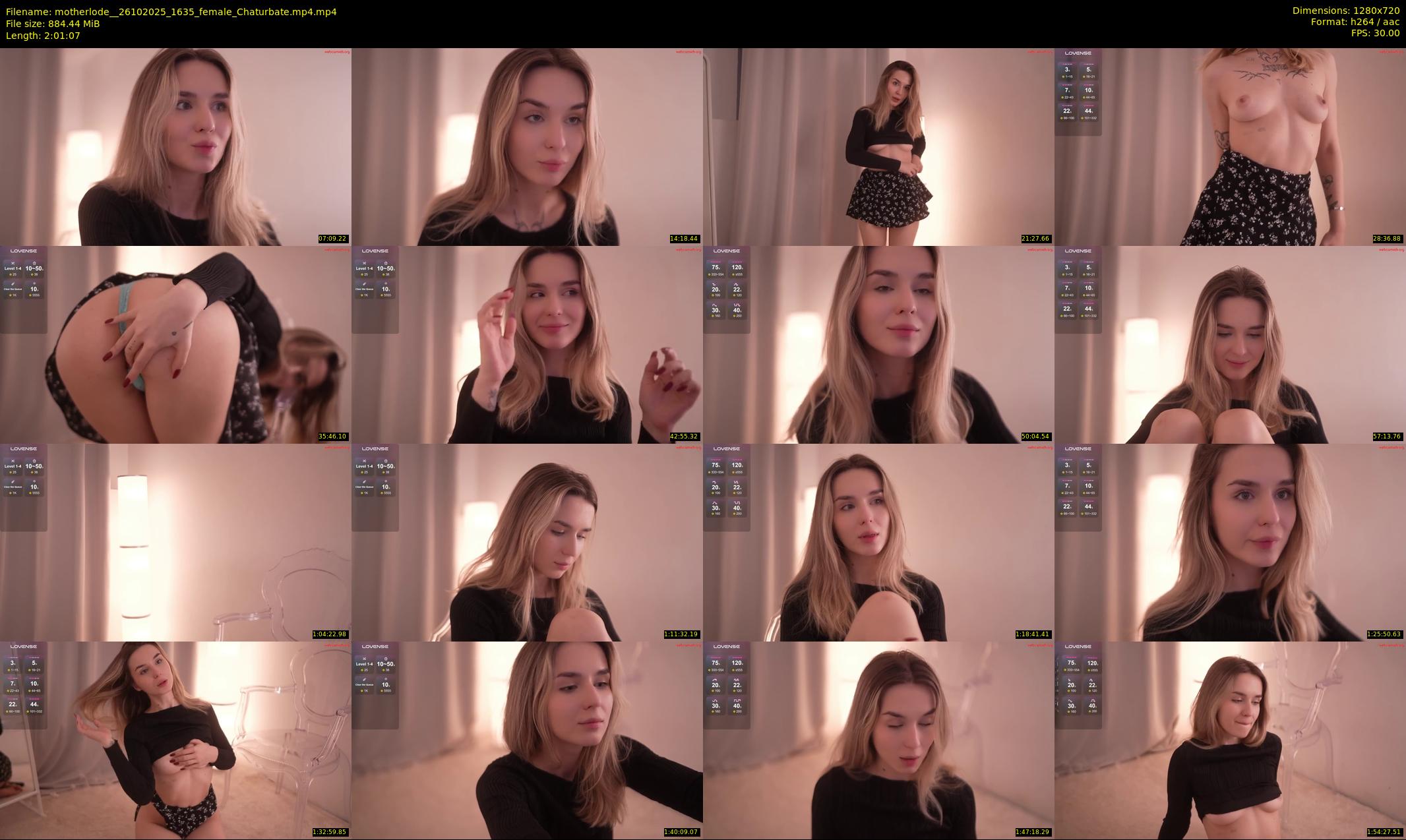 motherlode_ — 122 minute Chaturbate female cam show recording, 720p, Oct 26, 2025