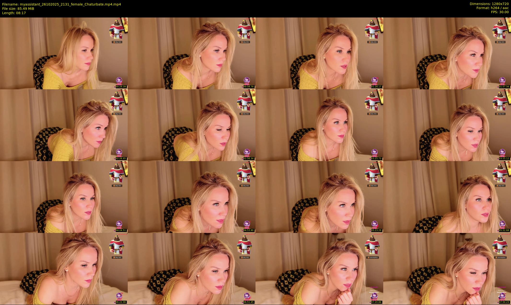 myassistant — 9 minute Chaturbate female cam show recording, 720p, Oct 26, 2025