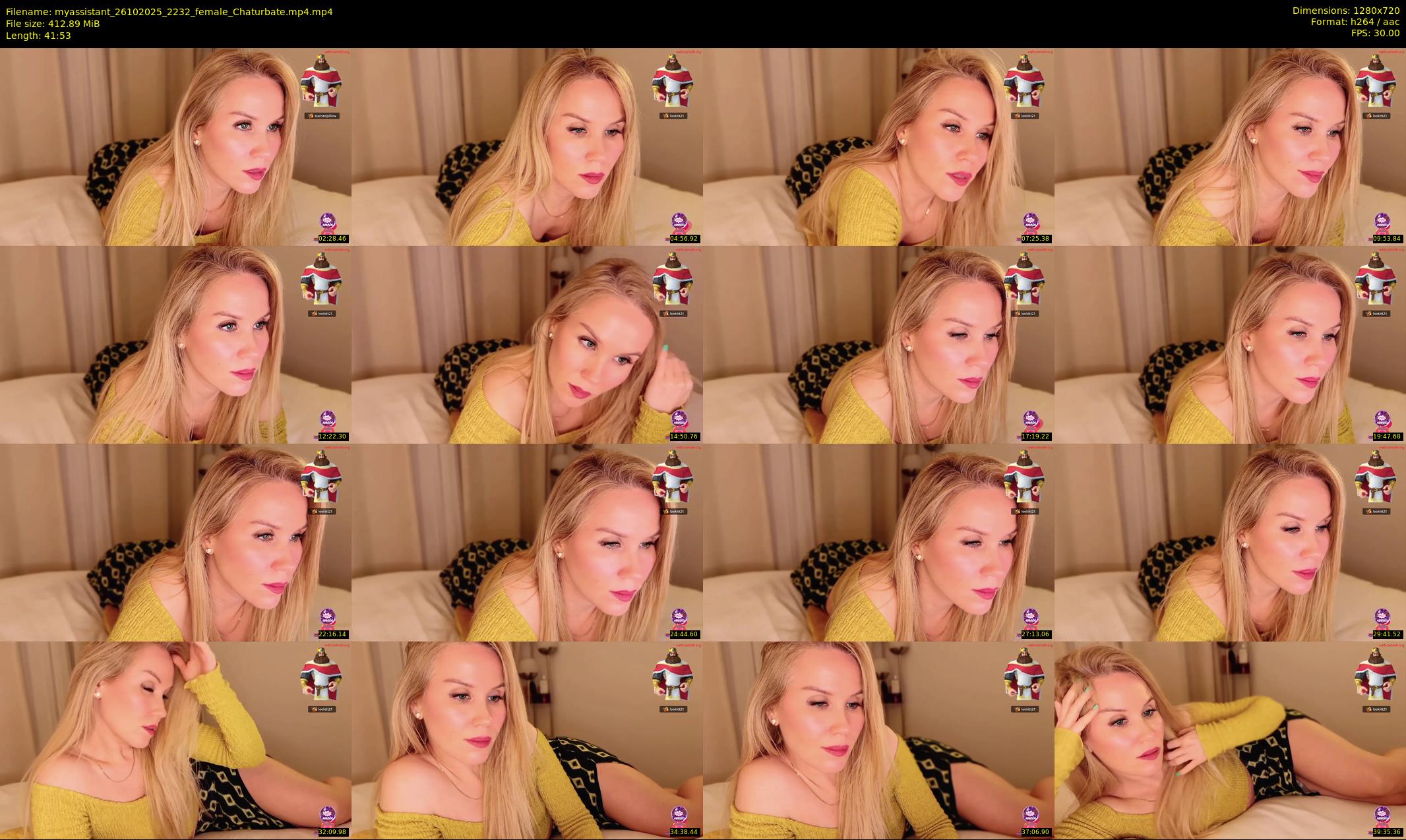 myassistant — 42 minute Chaturbate female cam show recording, 720p, Oct 26, 2025