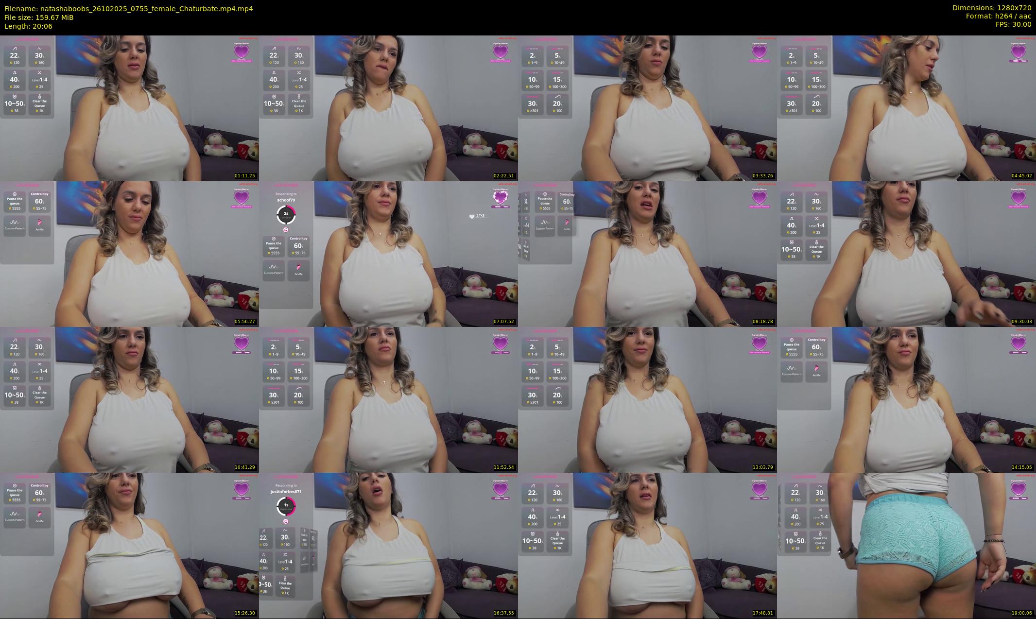 natashaboobs — 21 minute Chaturbate female cam show recording, 720p, Oct 26, 2025