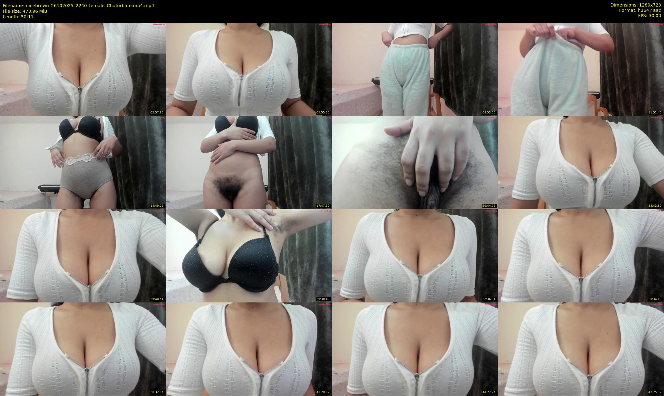 nicebrown — 51 minute Chaturbate female cam show recording, 720p, Oct 26, 2025