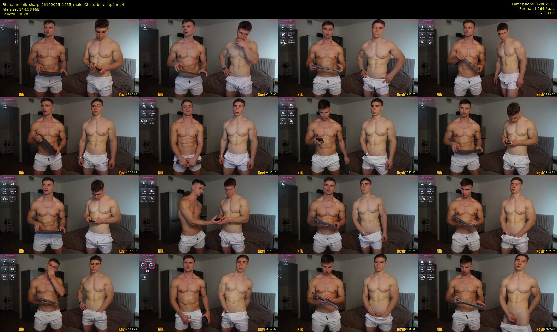 nik_sharp — 19 minute Chaturbate male cam show recording, 720p, Oct 26, 2025