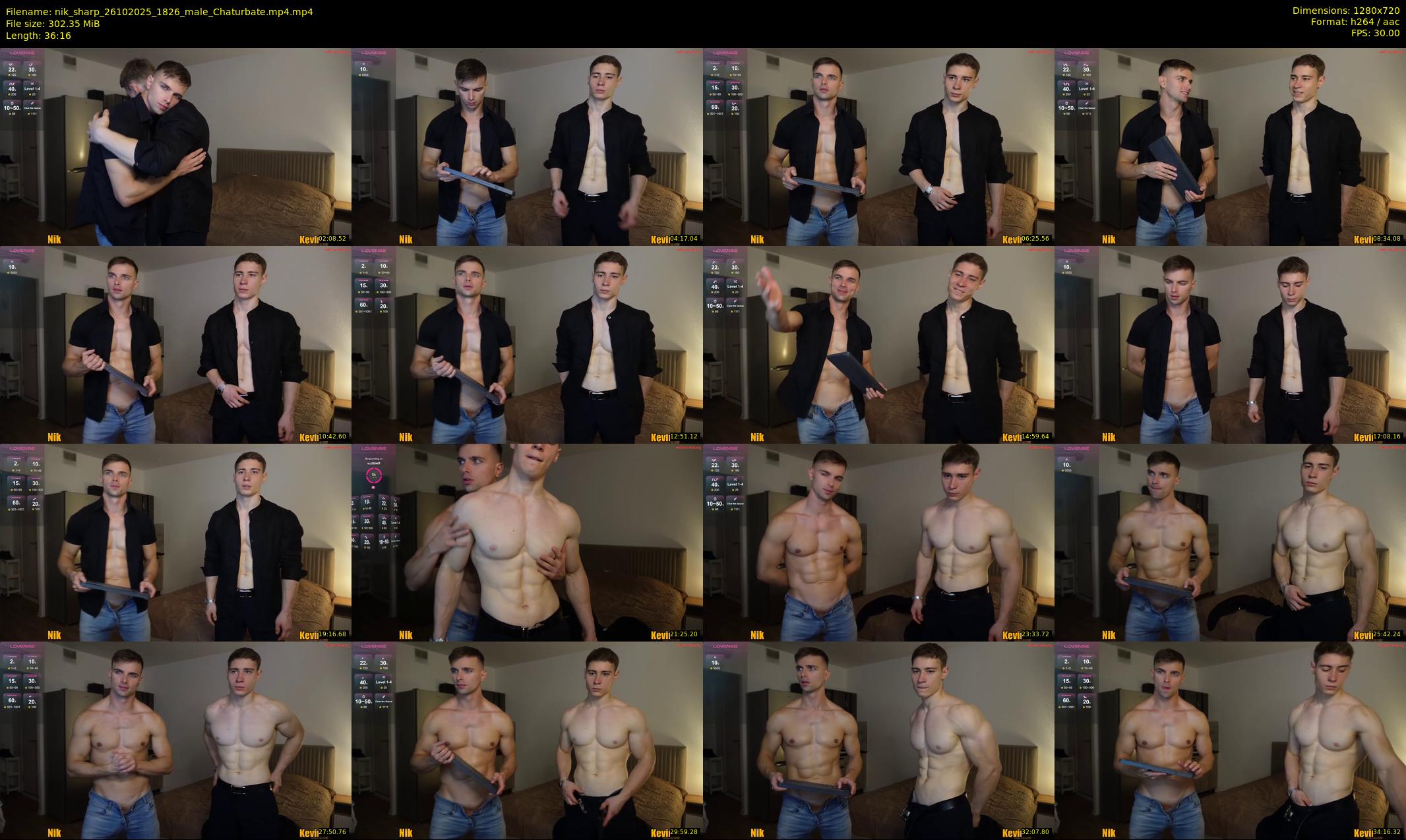 nik_sharp — 37 minute Chaturbate male cam show recording, 720p, Oct 26, 2025