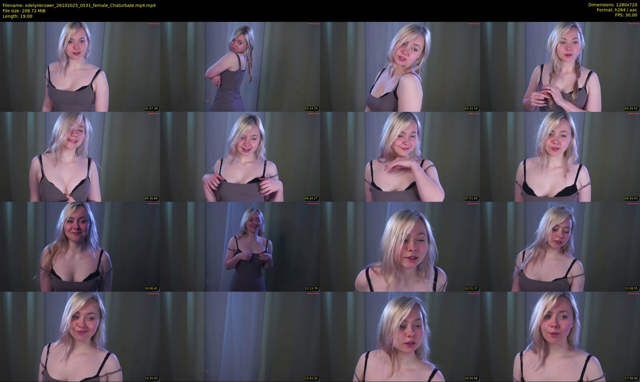 odelynbrower — 19 minute Chaturbate female cam show recording, 720p, Oct 26, 2025