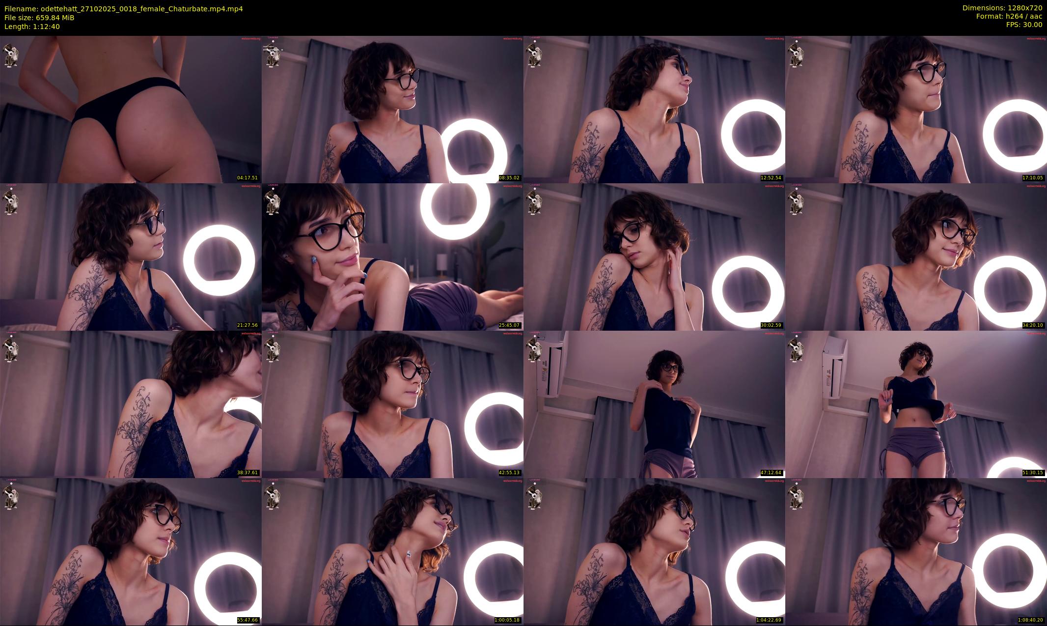 odettehatt — 73 minute Chaturbate female cam show recording, 720p, Oct 27, 2025