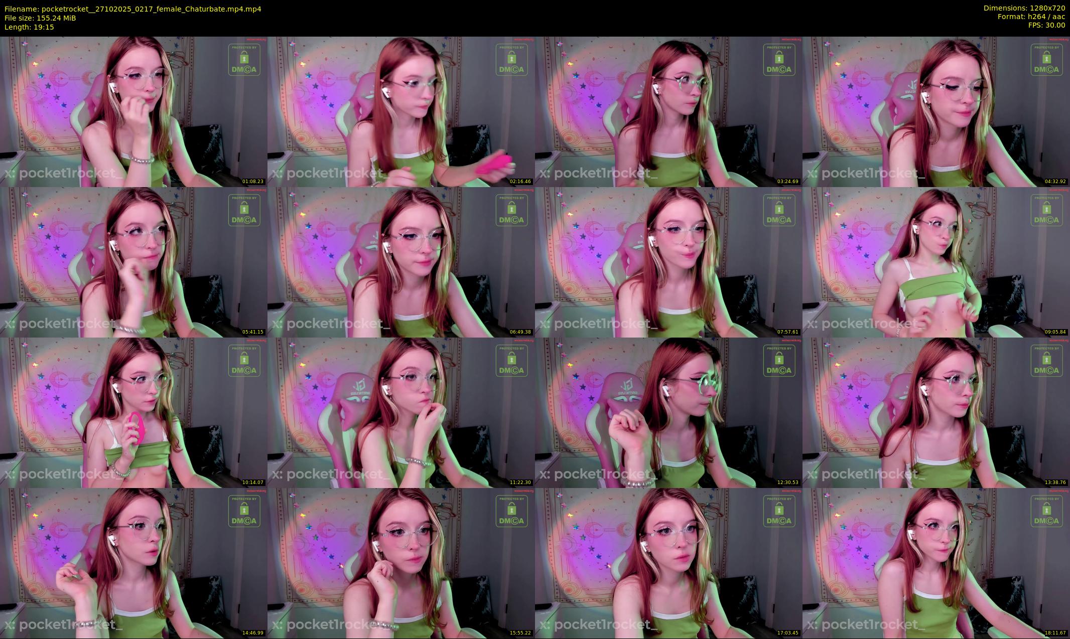 pocketrocket_ — 20 minute Chaturbate female cam show recording, 720p, Oct 27, 2025