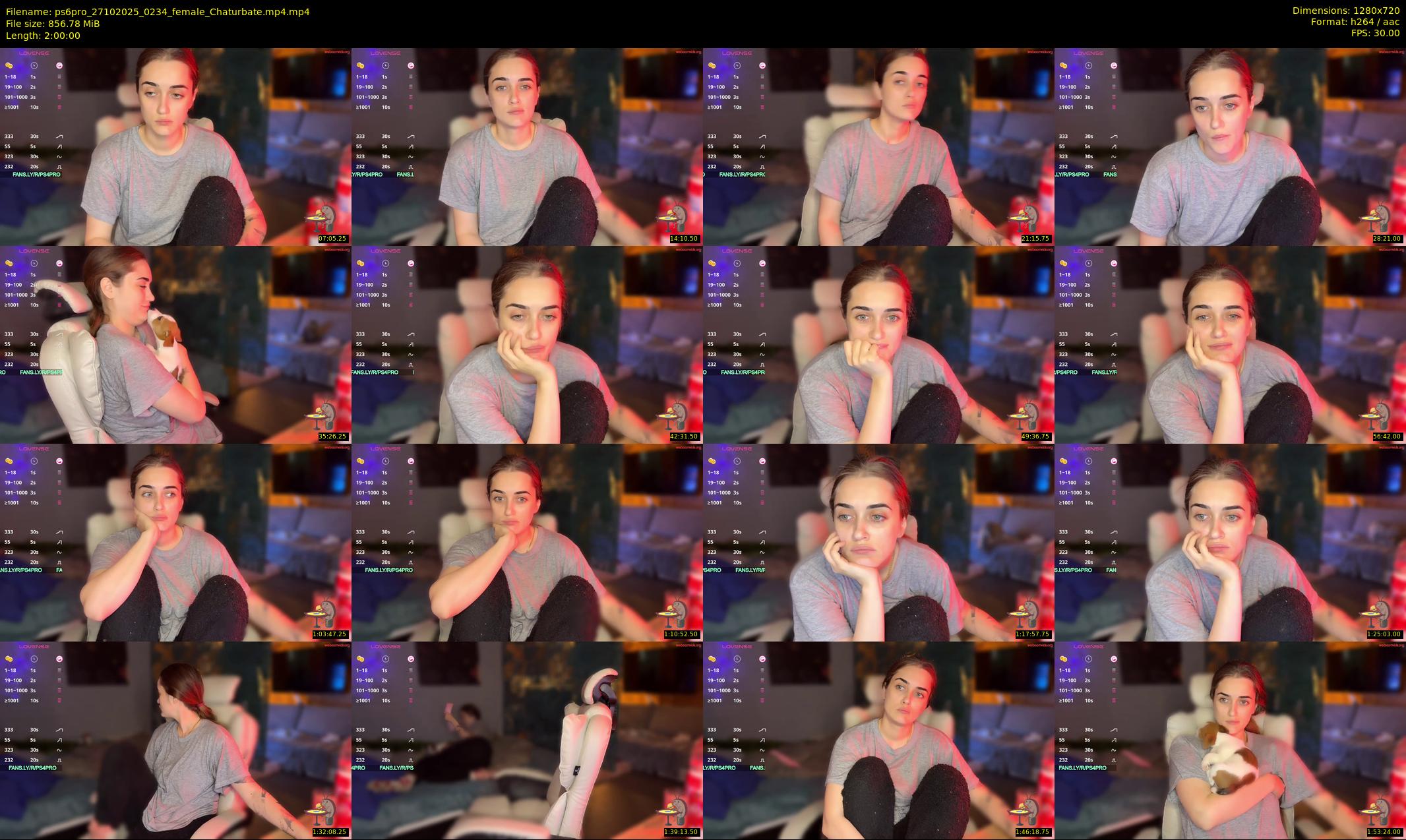 ps6pro — 120 minute Chaturbate female cam show recording, 720p, Oct 27, 2025