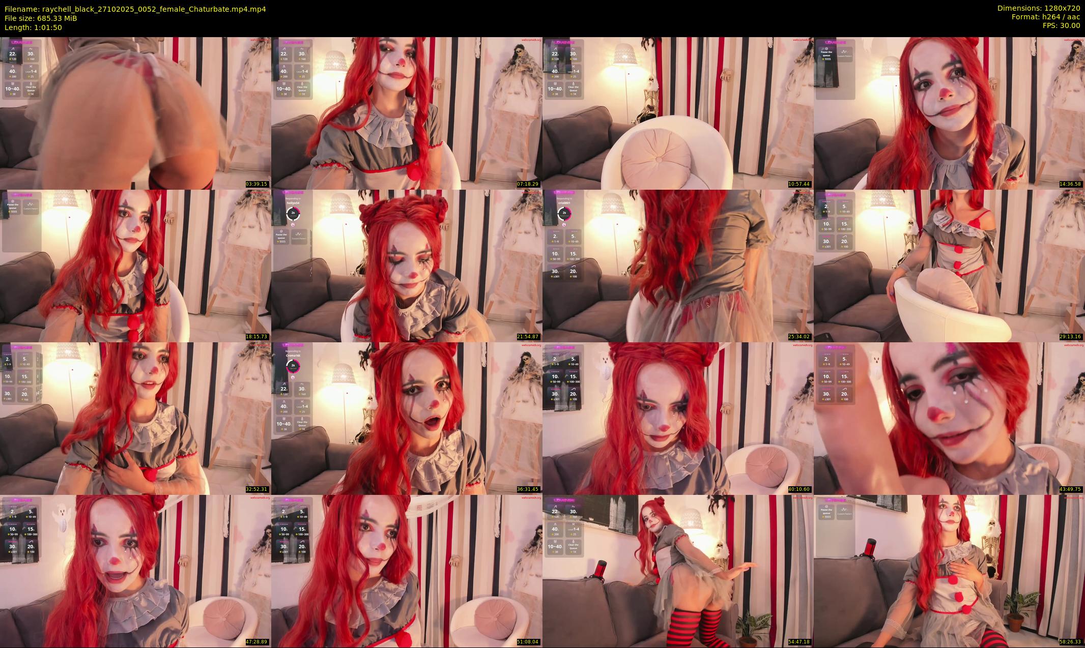 raychell_black — 62 minute Chaturbate female cam show recording, 720p, Oct 27, 2025