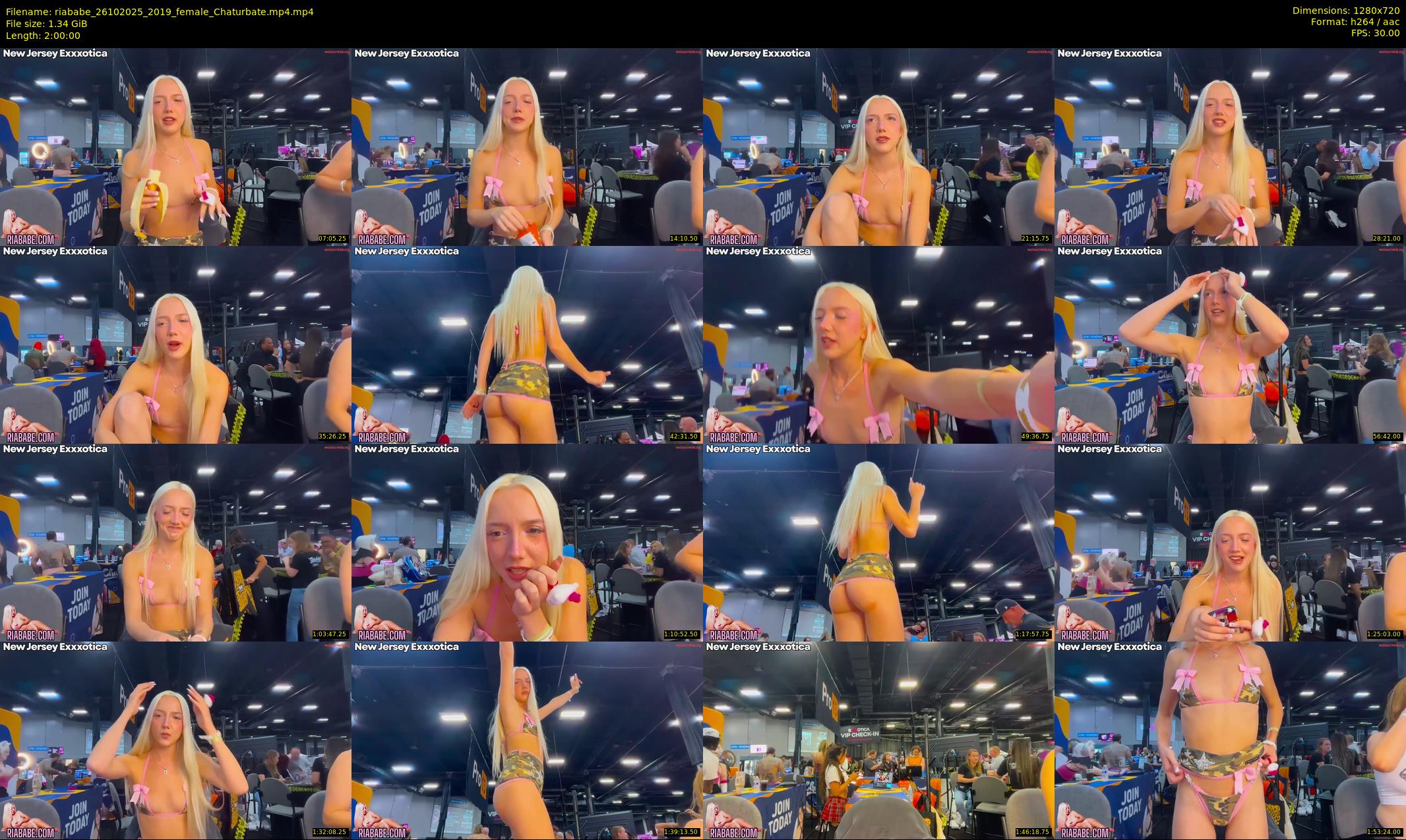 riababe — 120 minute Chaturbate female cam show recording, 720p, Oct 26, 2025
