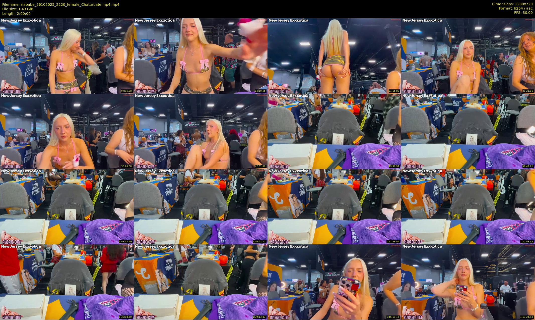 riababe — 120 minute Chaturbate female cam show recording, 720p, Oct 26, 2025