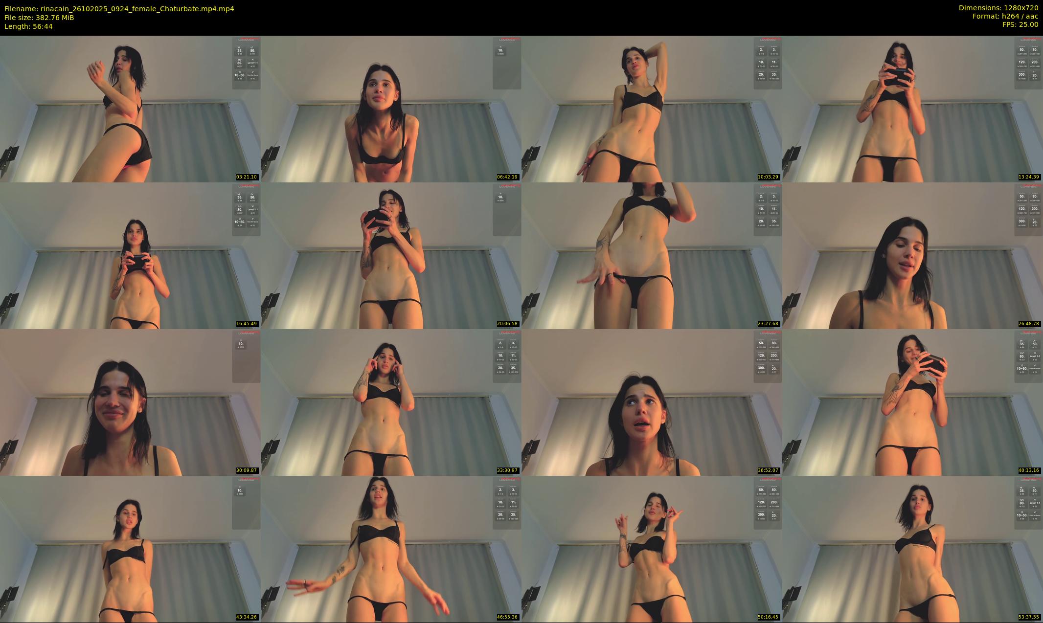 rinacain — 57 minute Chaturbate female cam show recording, 720p, Oct 26, 2025