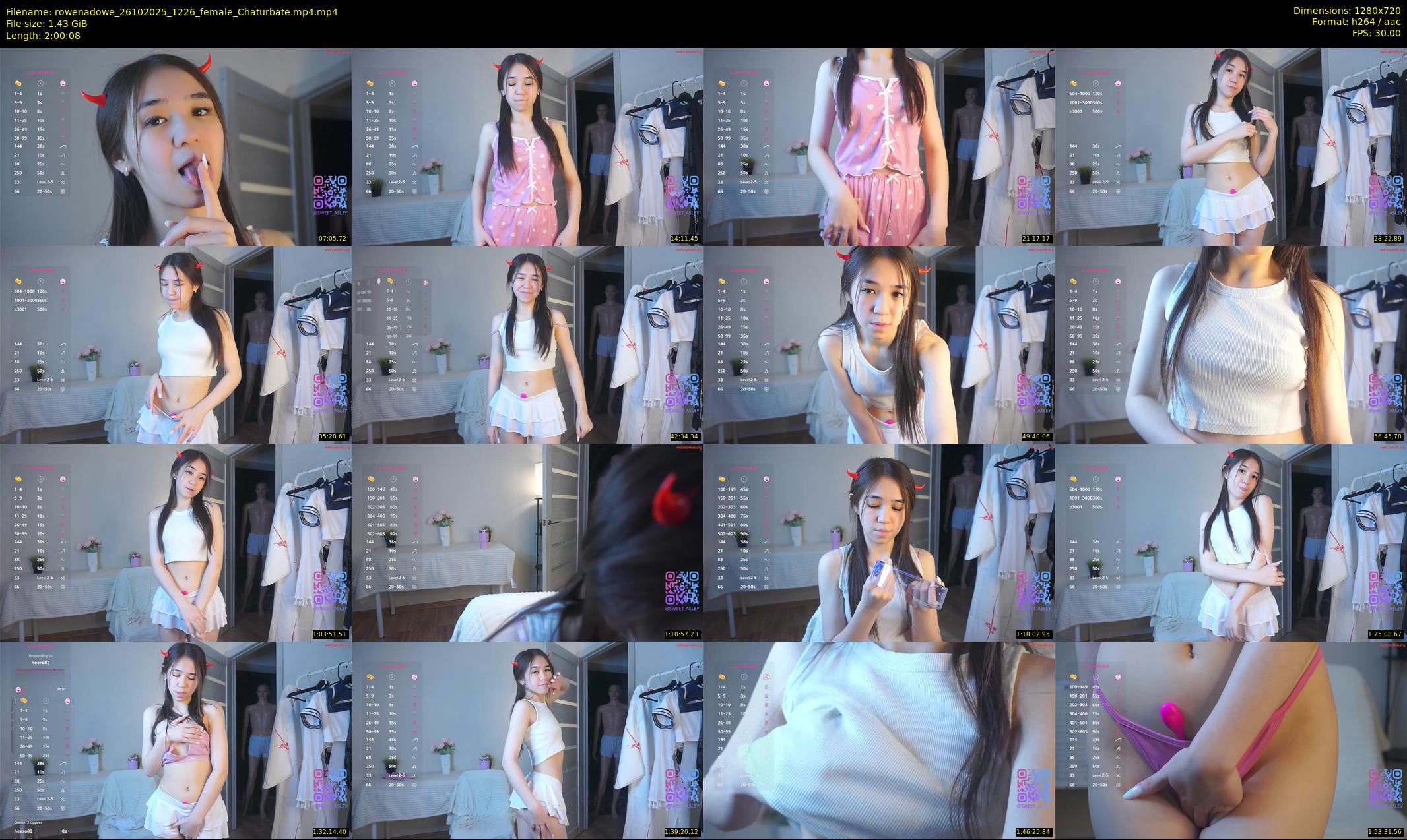 rowenadowe — 121 minute Chaturbate female cam show recording, 720p, Oct 26, 2025