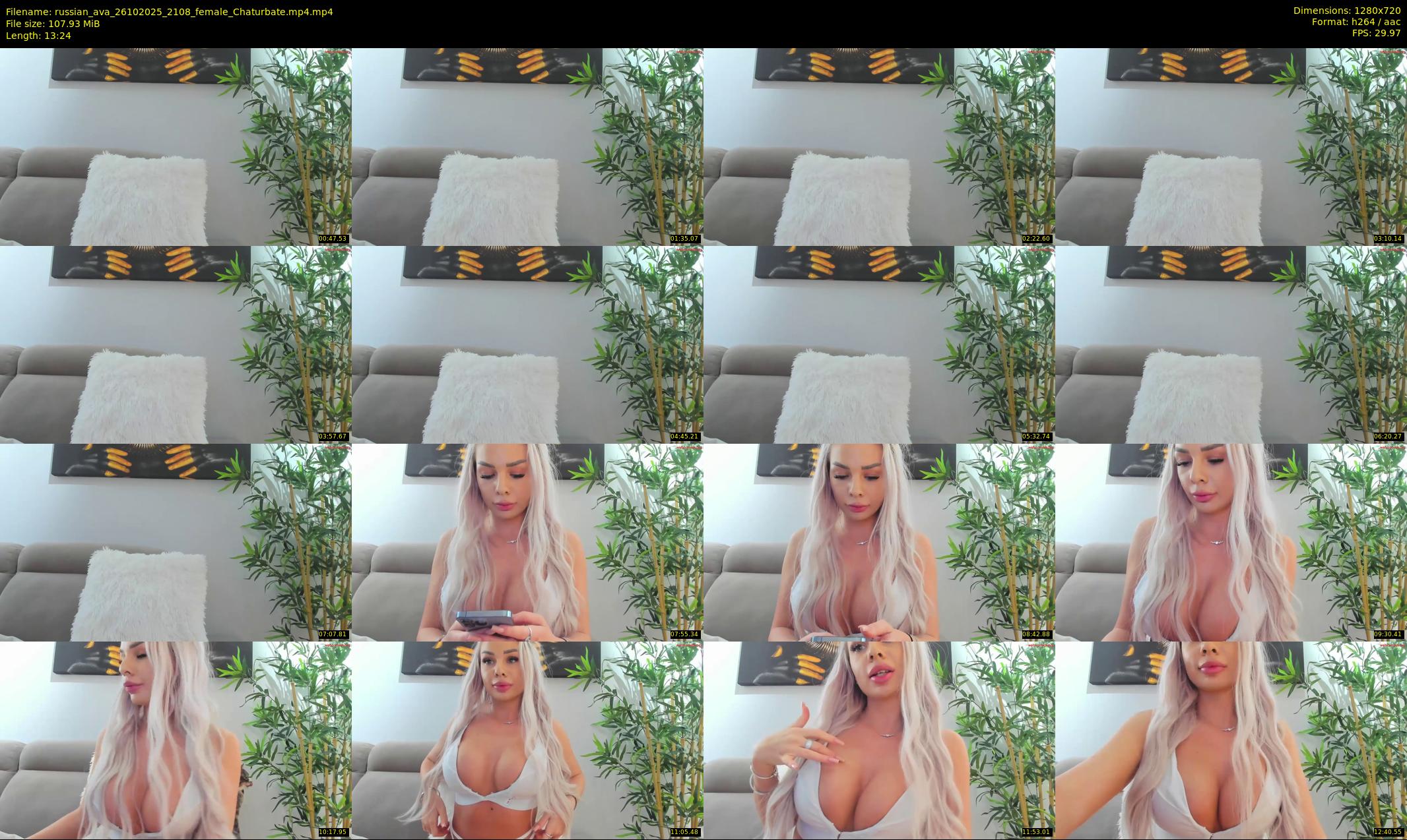 russian_ava — 14 minute Chaturbate female cam show recording, 720p, Oct 26, 2025