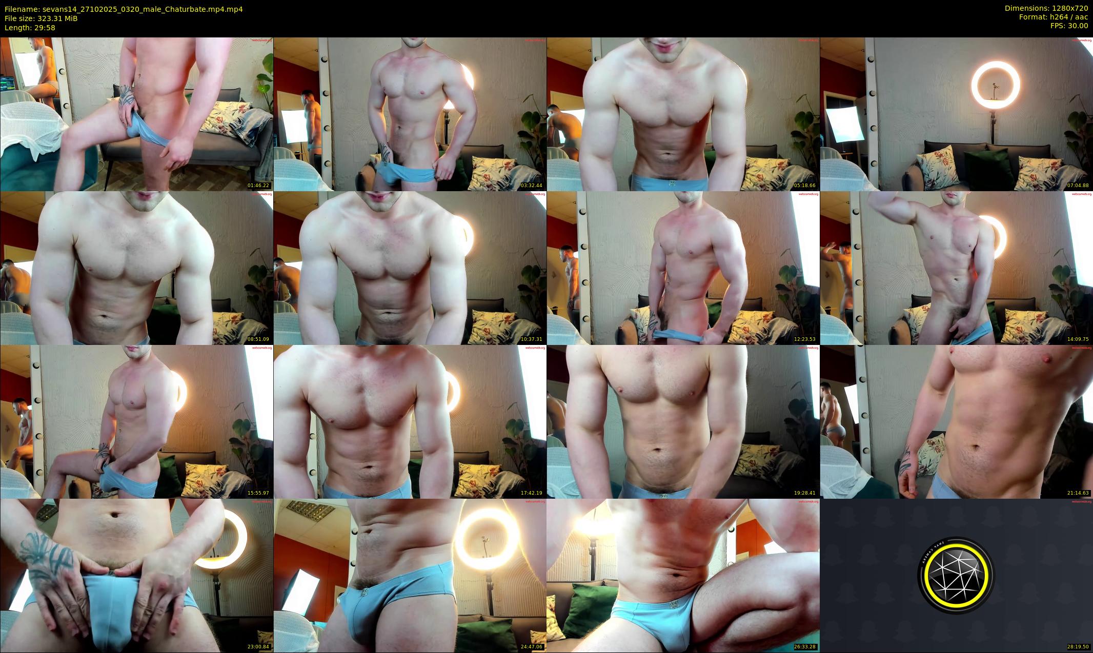 sevans14 — 30 minute Chaturbate male cam show recording, 720p, Oct 27, 2025