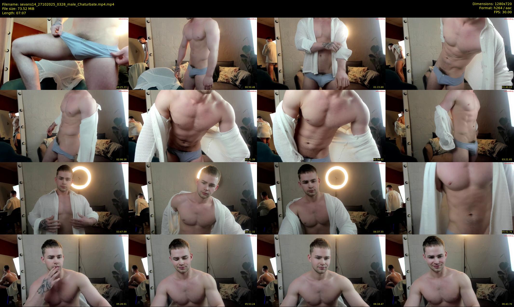sevans14 — 8 minute Chaturbate male cam show recording, 720p, Oct 27, 2025