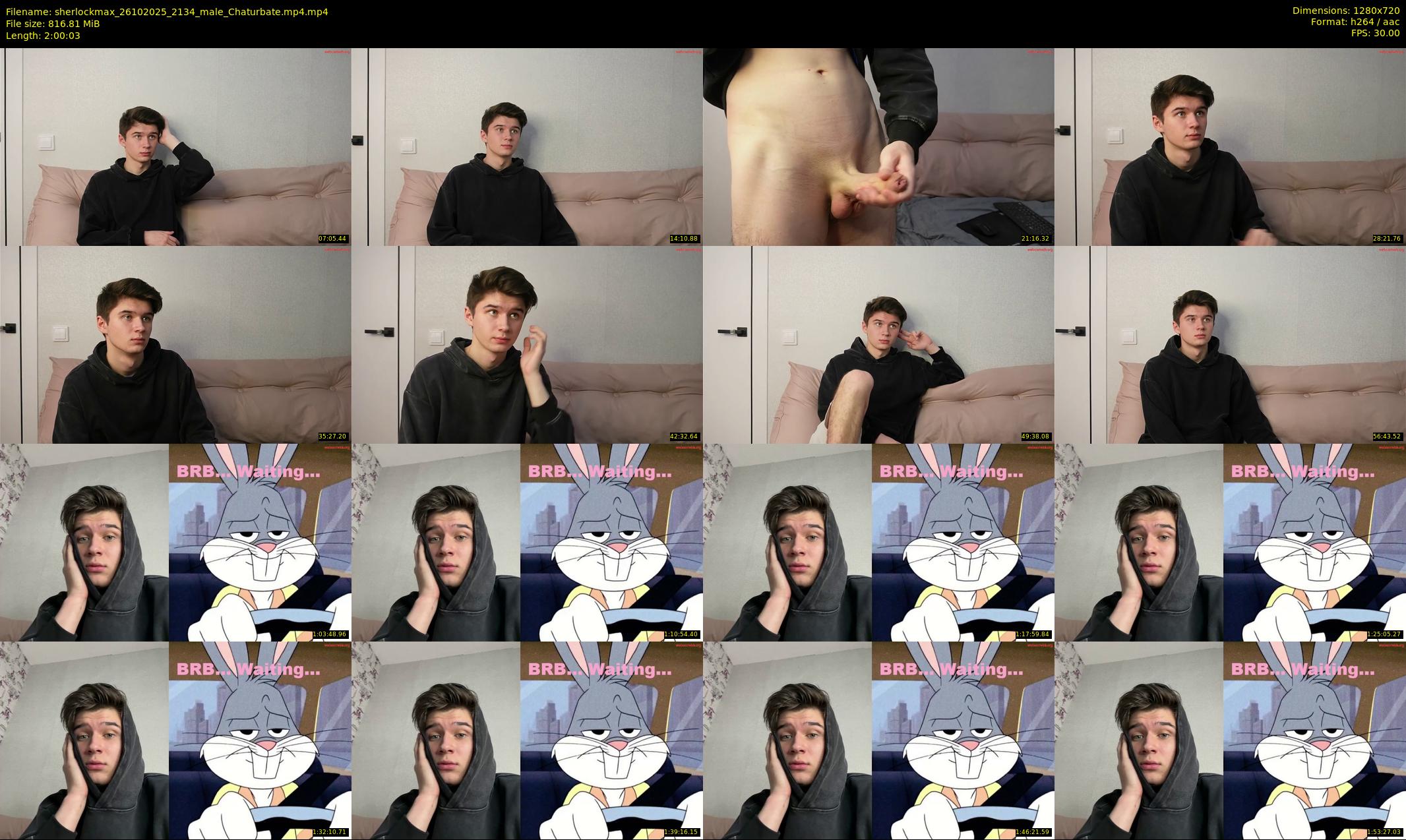 sherlockmax — 121 minute Chaturbate male cam show recording, 720p, Oct 26, 2025
