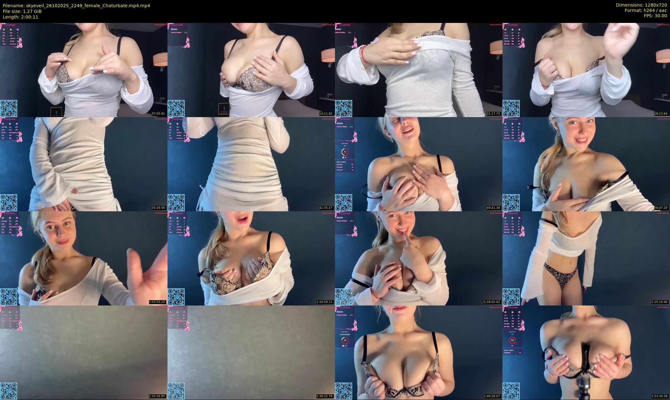 skyeveil — 121 minute Chaturbate female cam show recording, 720p, Oct 26, 2025