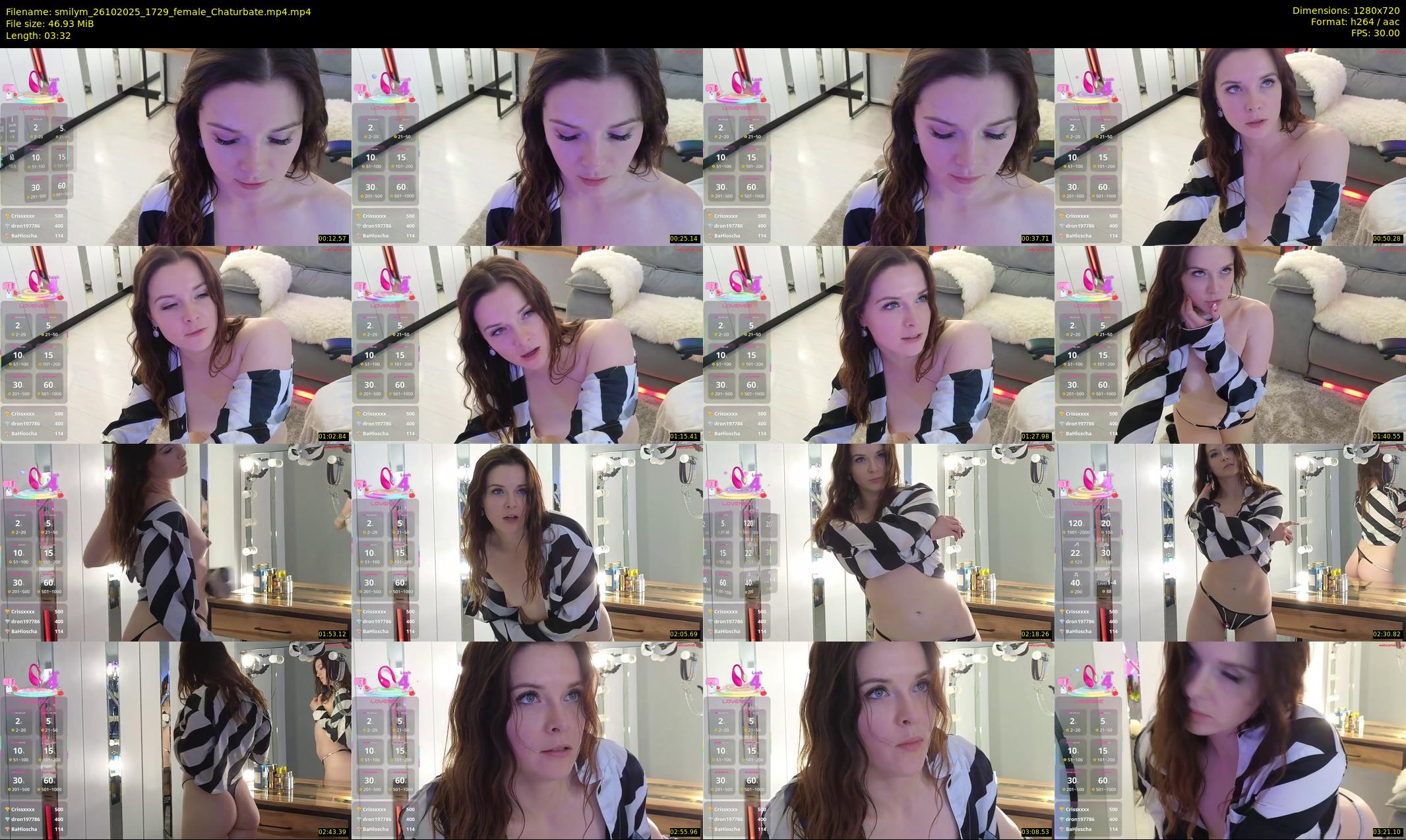 smilym — 4 minute Chaturbate female cam show recording, 720p, Oct 26, 2025
