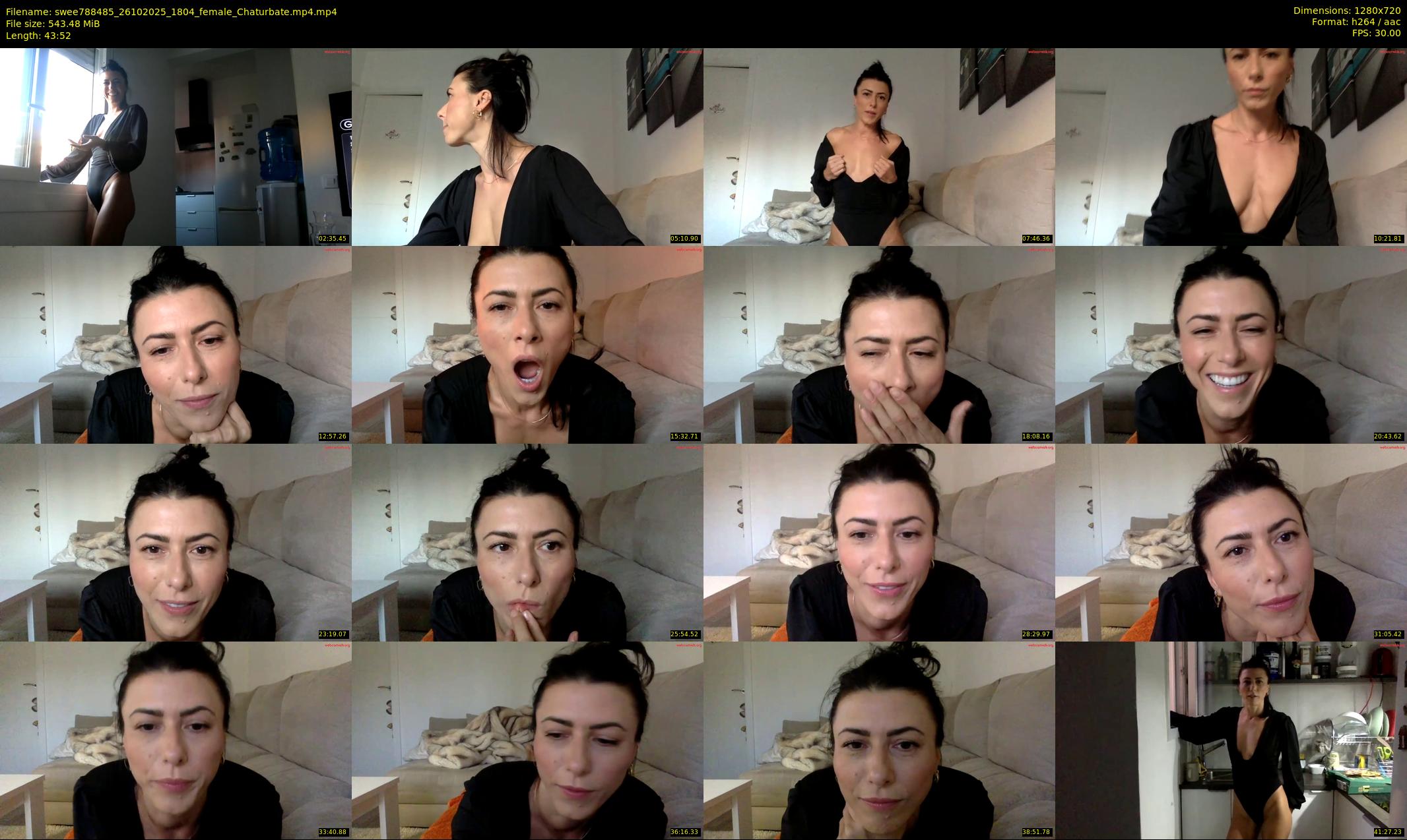 swee788485 — 44 minute Chaturbate female cam show recording, 720p, Oct 26, 2025