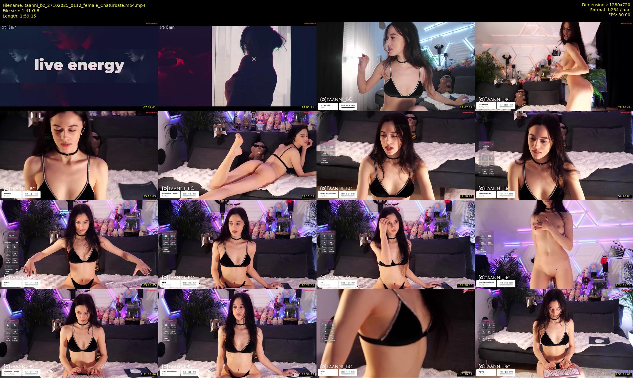 taanni_bc — 120 minute Chaturbate female cam show recording, 720p, Oct 27, 2025