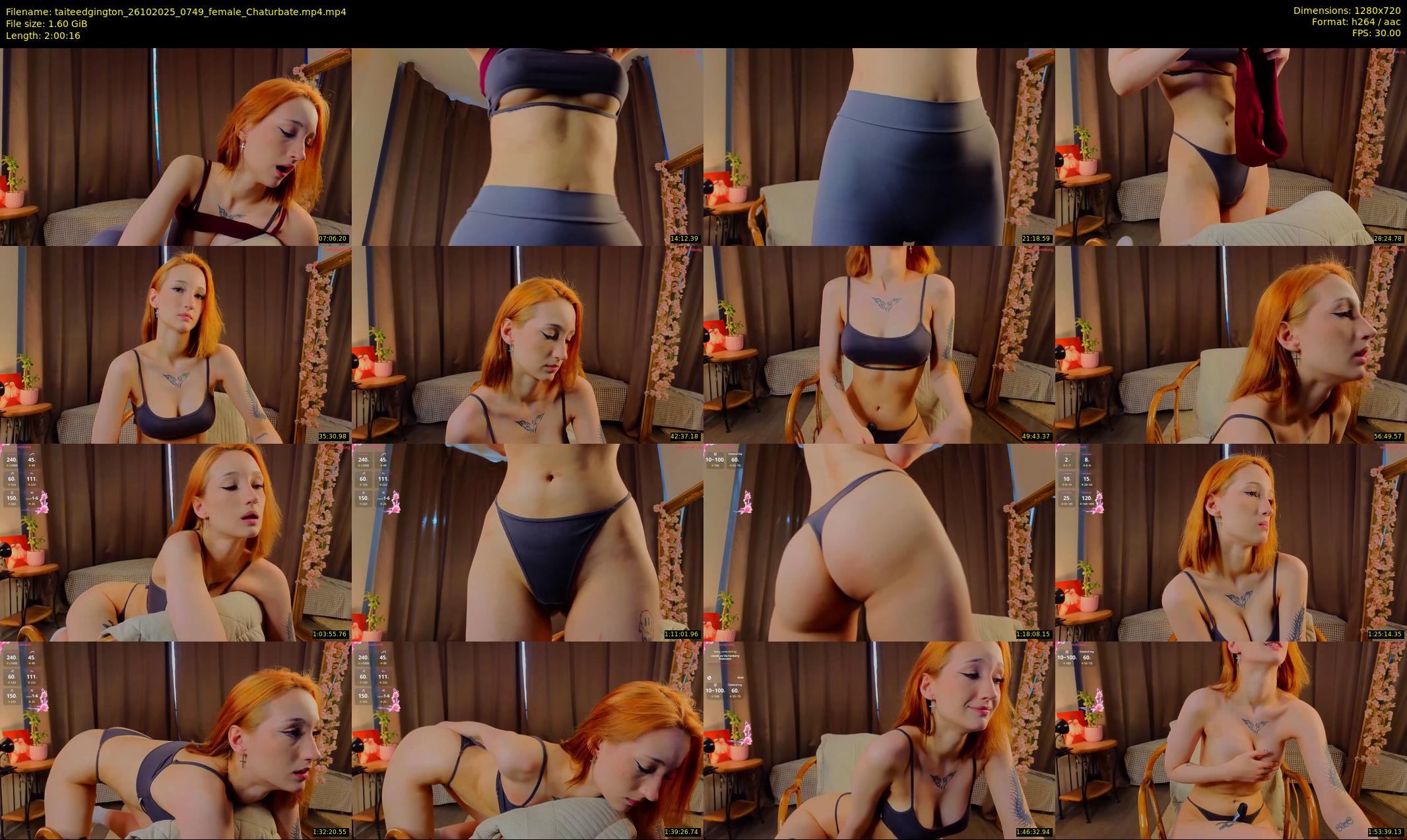 taiteedgington — 121 minute Chaturbate female cam show recording, 720p, Oct 26, 2025