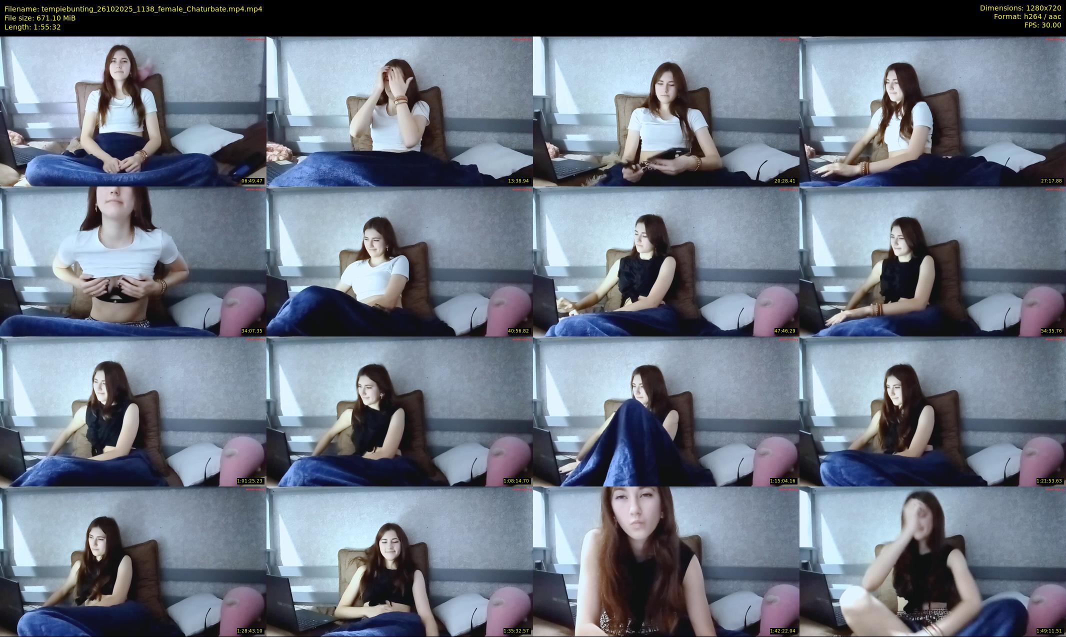tempiebunting — 116 minute Chaturbate female cam show recording, 720p, Oct 26, 2025