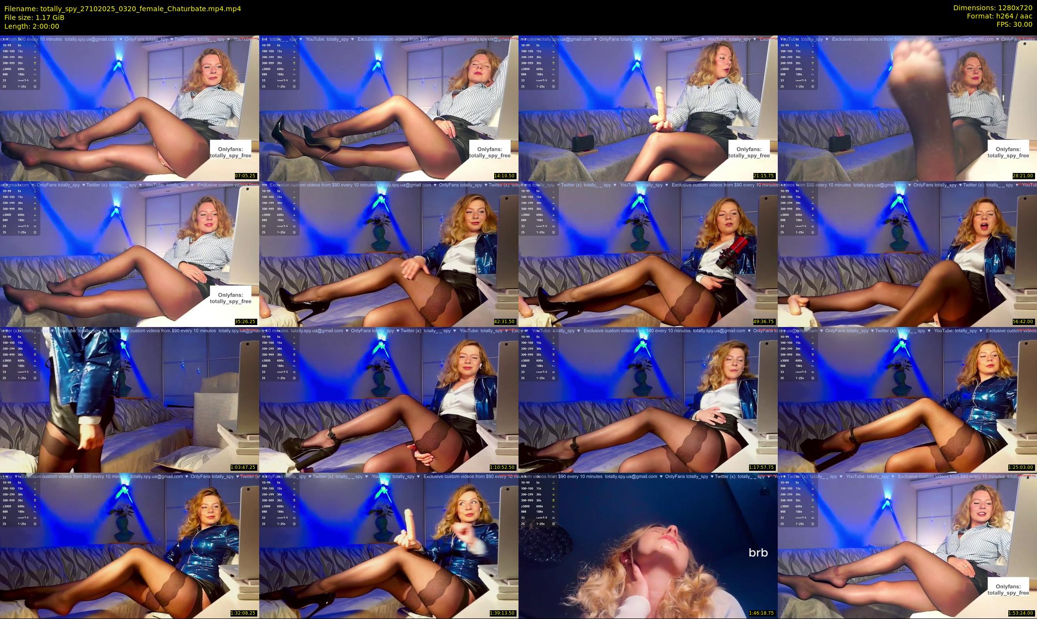 totally_spy — 120 minute Chaturbate female cam show recording, 720p, Oct 27, 2025