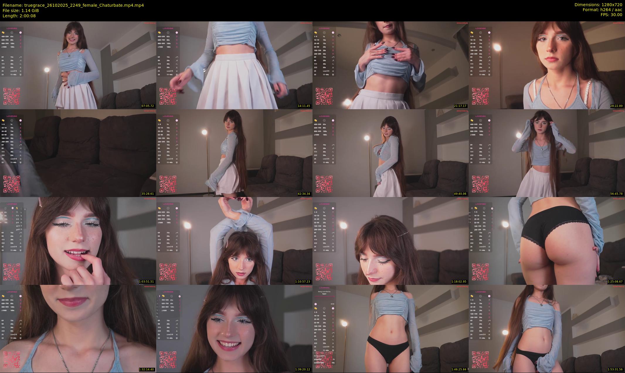 truegrace — 121 minute Chaturbate female cam show recording, 720p, Oct 26, 2025