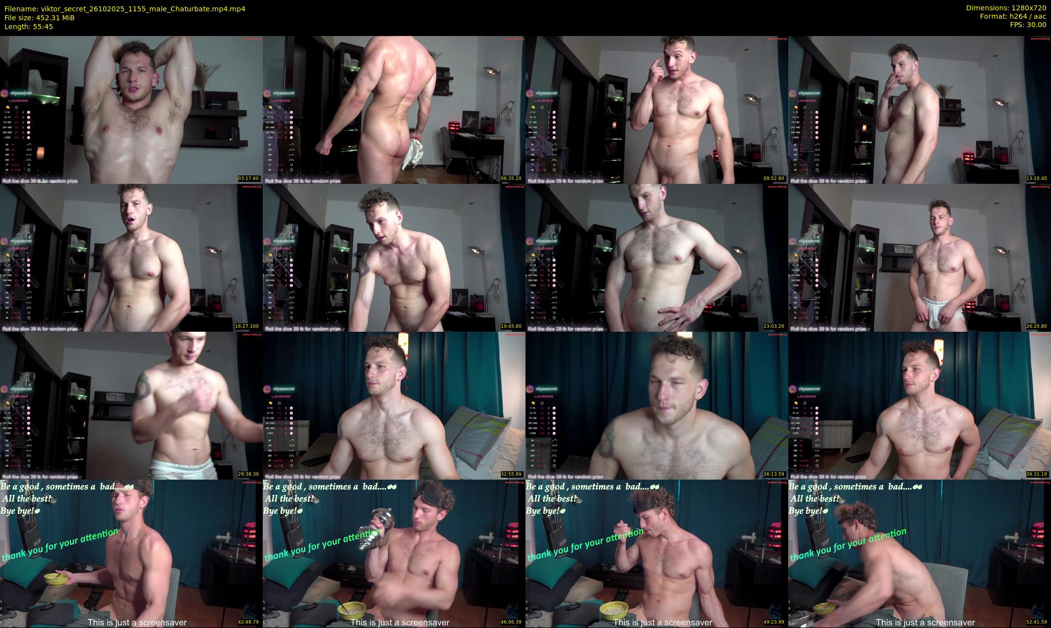 viktor_secret — 56 minute Chaturbate male cam show recording, 720p, Oct 26, 2025