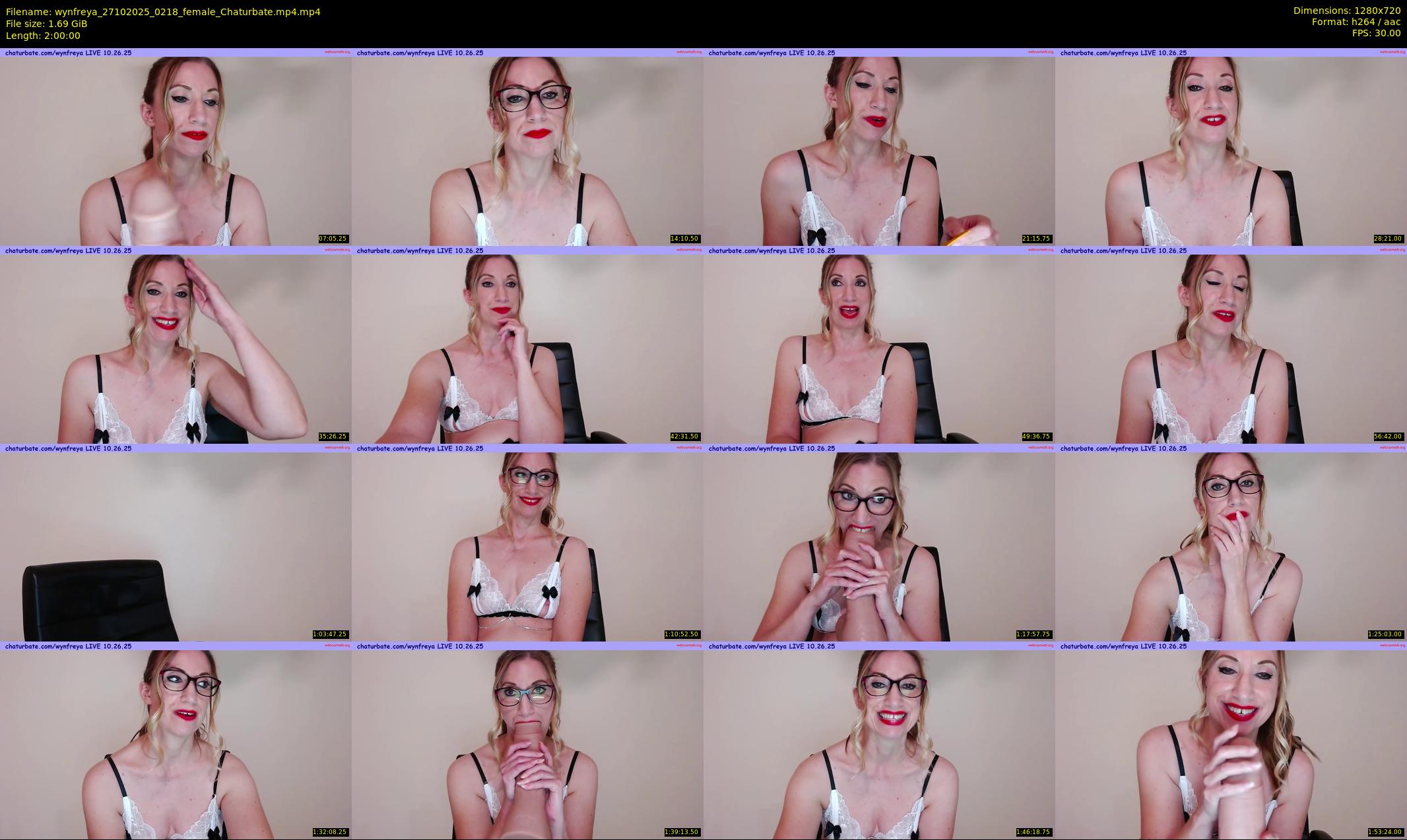 wynfreya — 120 minute Chaturbate female cam show recording, 720p, Oct 27, 2025