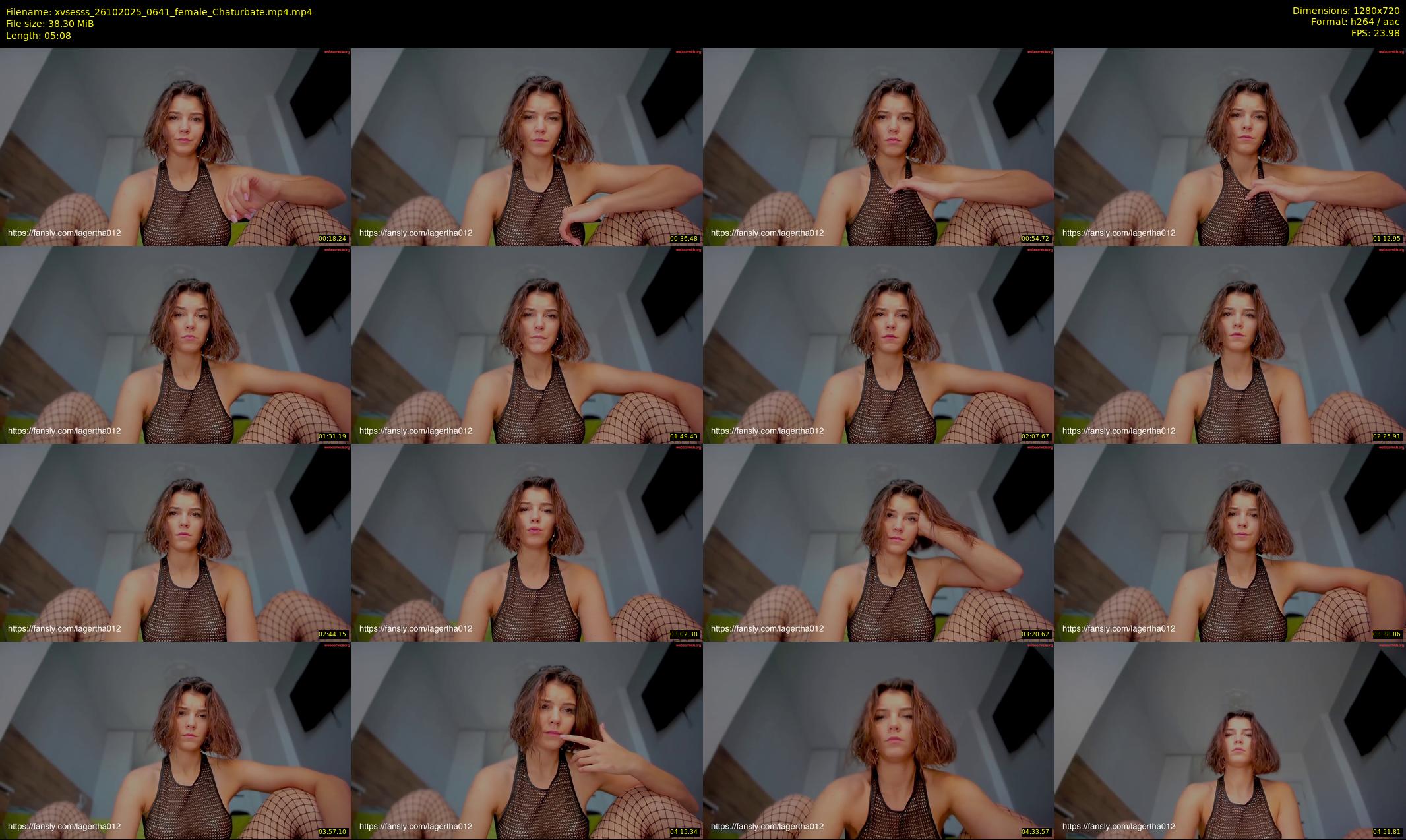xvsesss — 6 minute Chaturbate female cam show recording, 720p, Oct 26, 2025