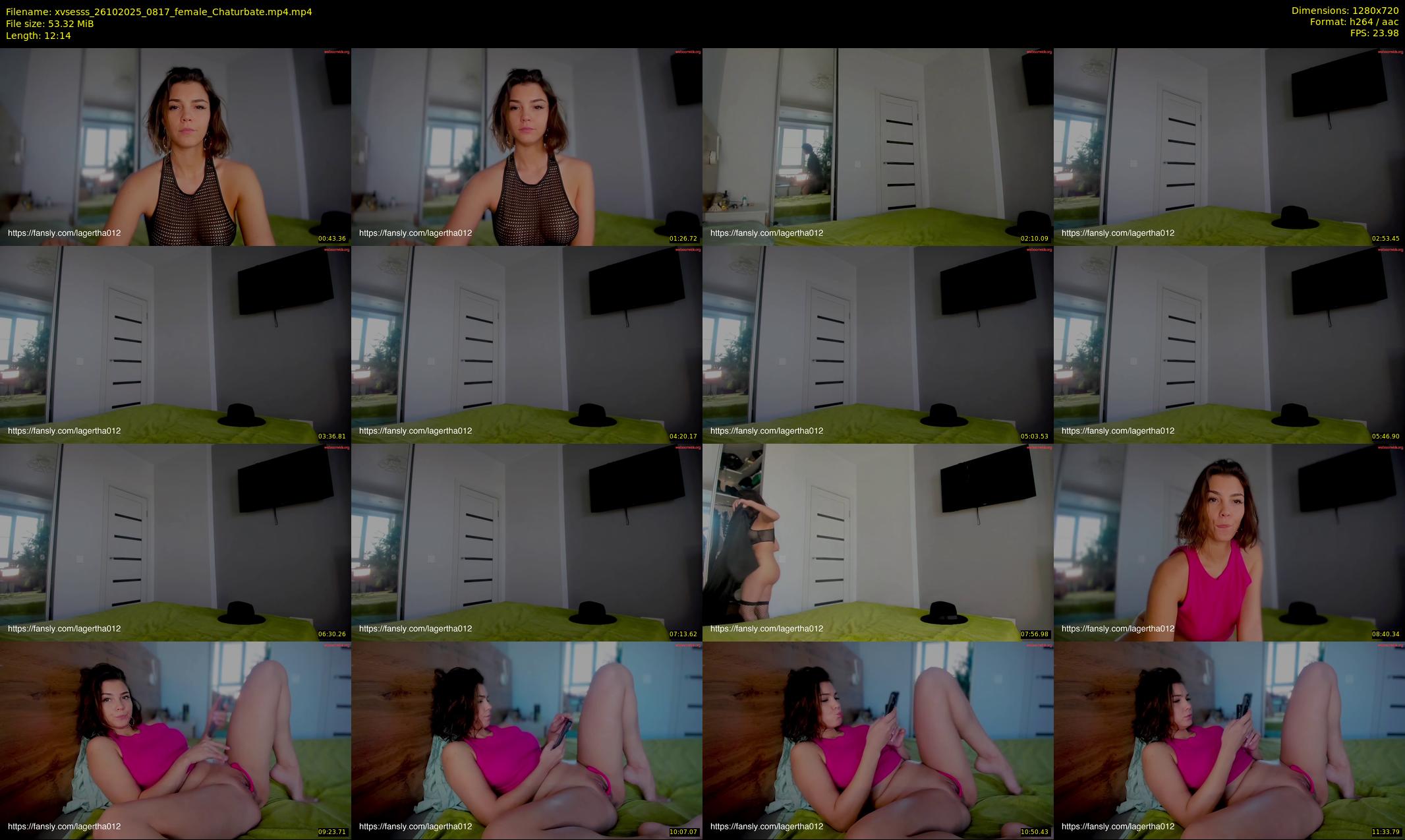 xvsesss — 13 minute Chaturbate female cam show recording, 720p, Oct 26, 2025