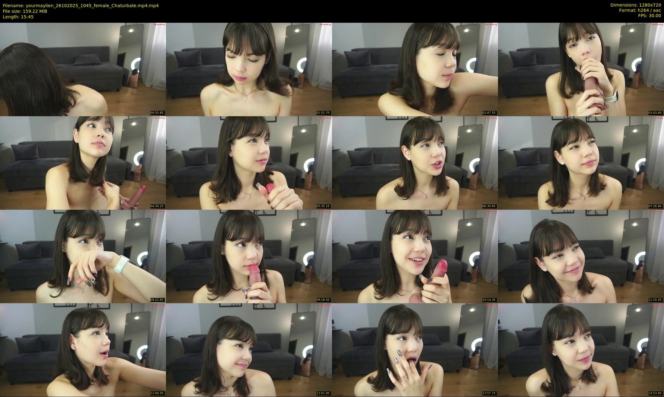 yourmaylien — 16 minute Chaturbate female cam show recording, 720p, Oct 26, 2025