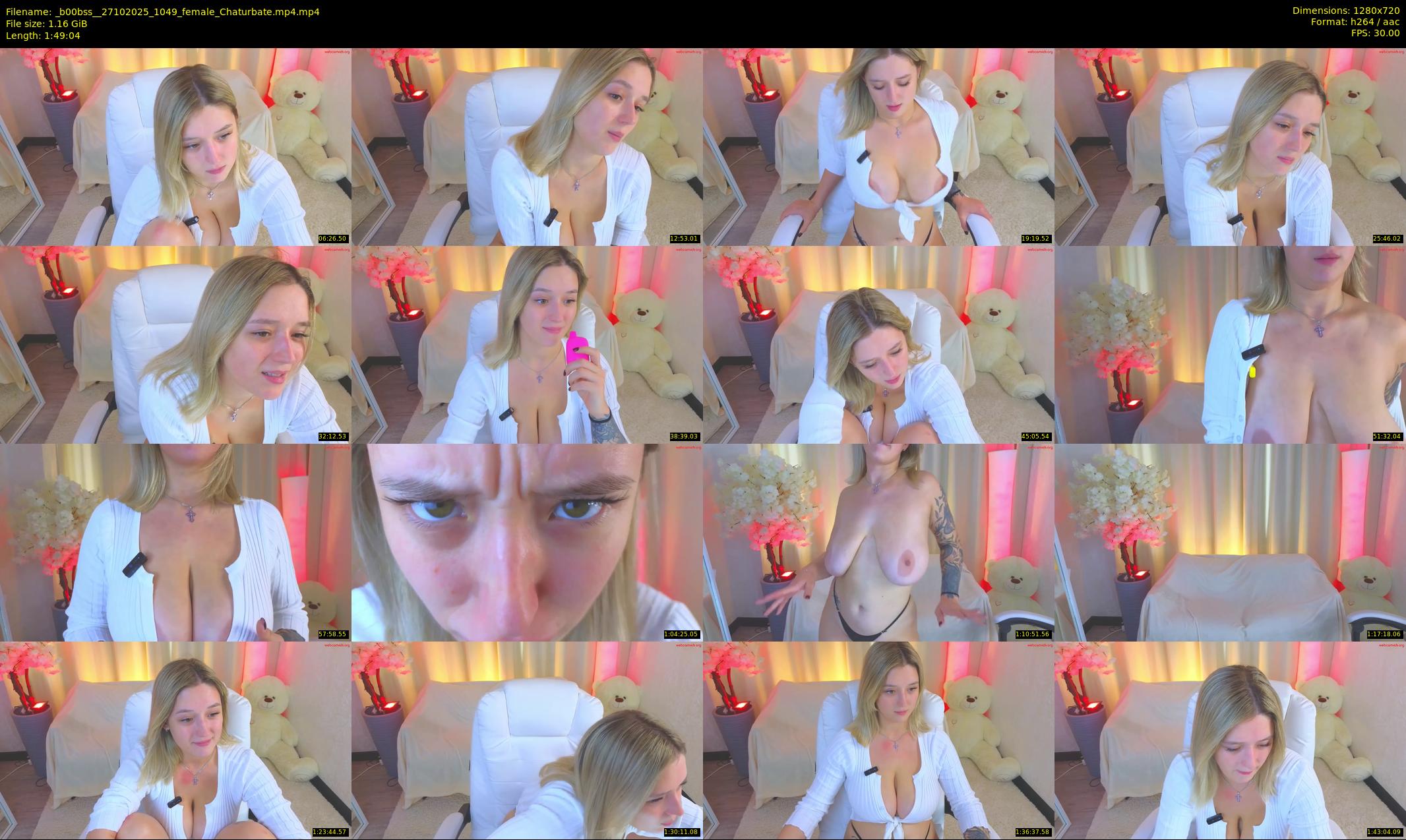 _b00bss_ — 110 minute Chaturbate female cam show recording, 720p, Oct 27, 2025