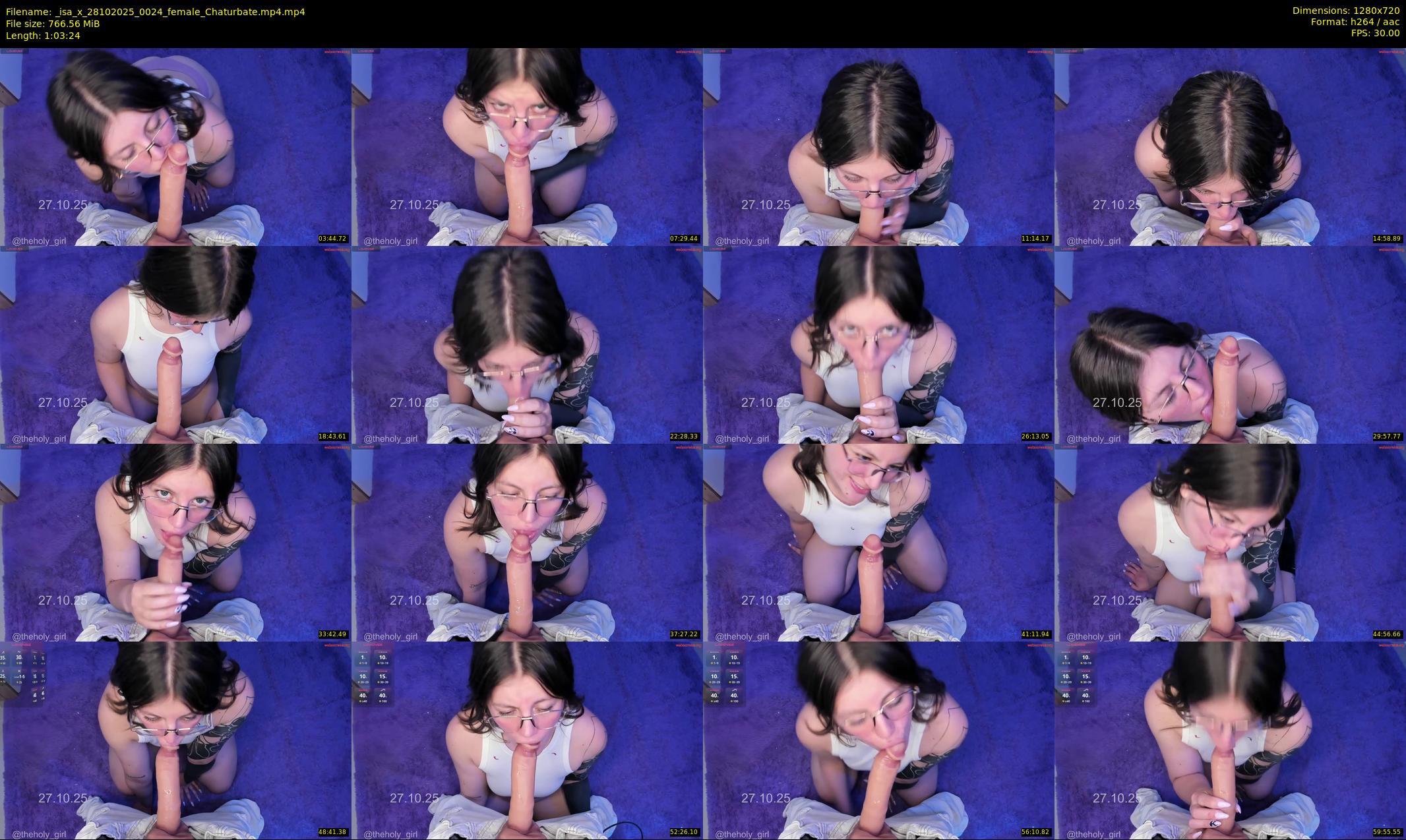 _isa_x — 64 minute Chaturbate female cam show recording, 720p, Oct 28, 2025