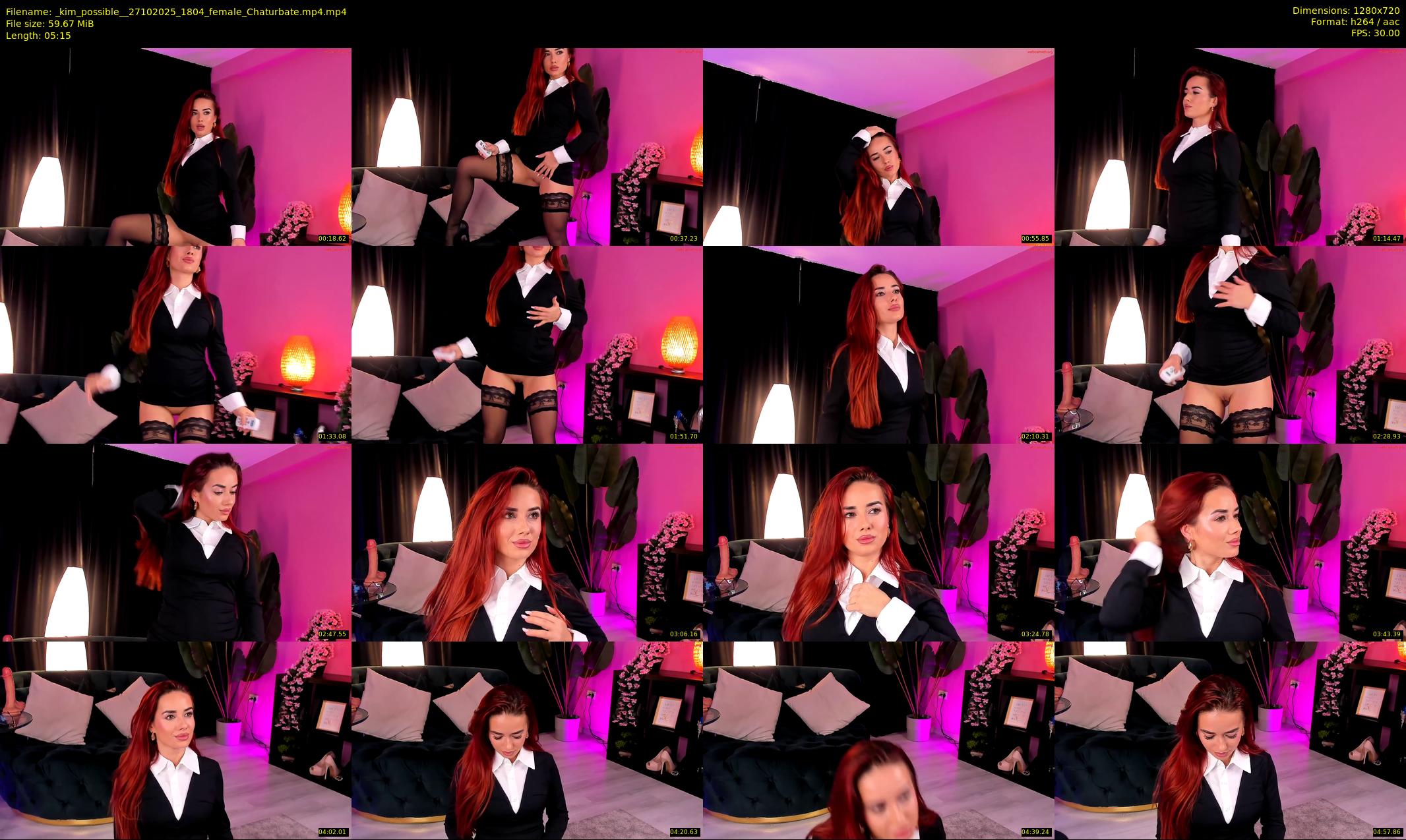 _kim_possible_ — 6 minute Chaturbate female cam show recording, 720p, Oct 27, 2025