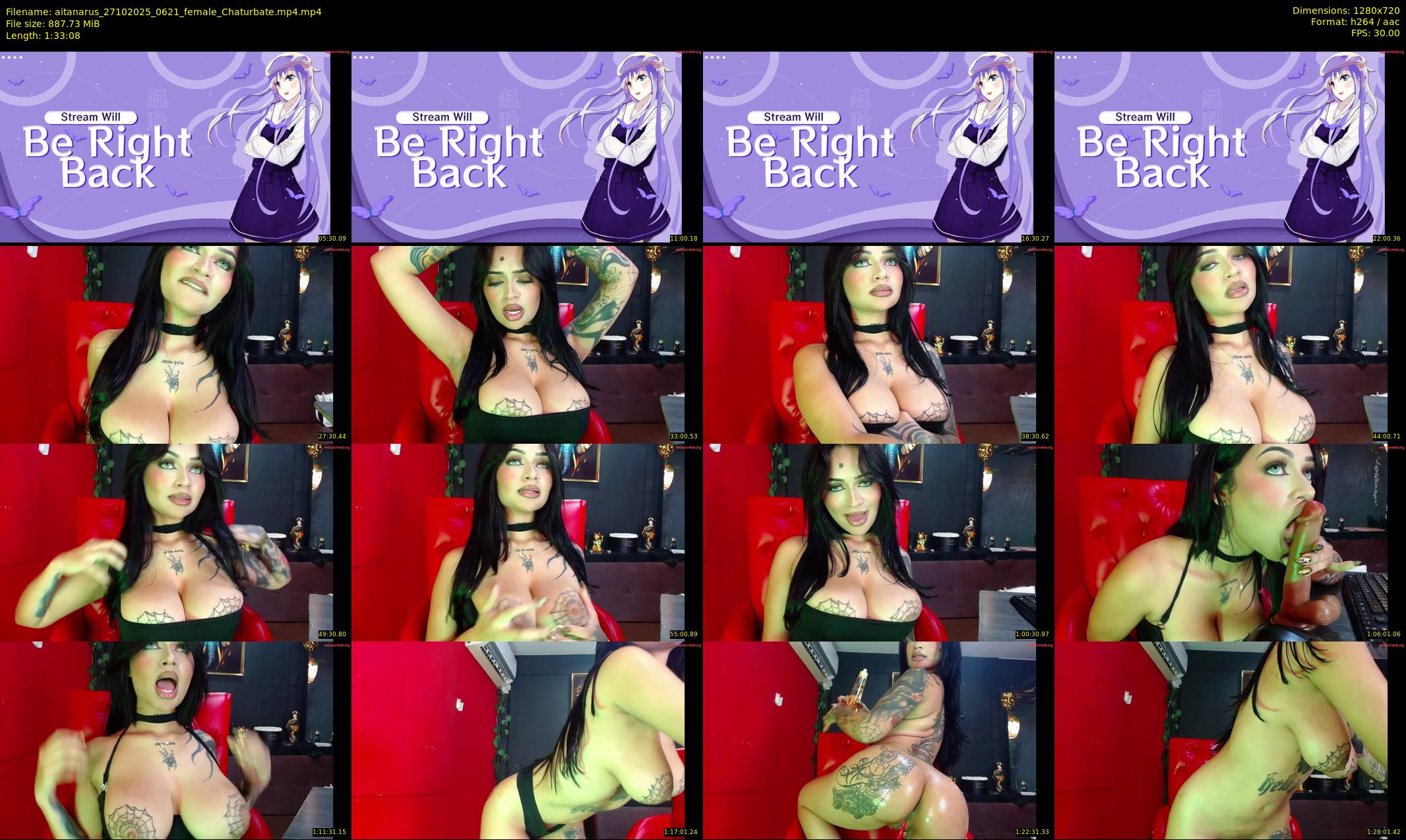 aitanarus — 94 minute Chaturbate female cam show recording, 720p, Oct 27, 2025